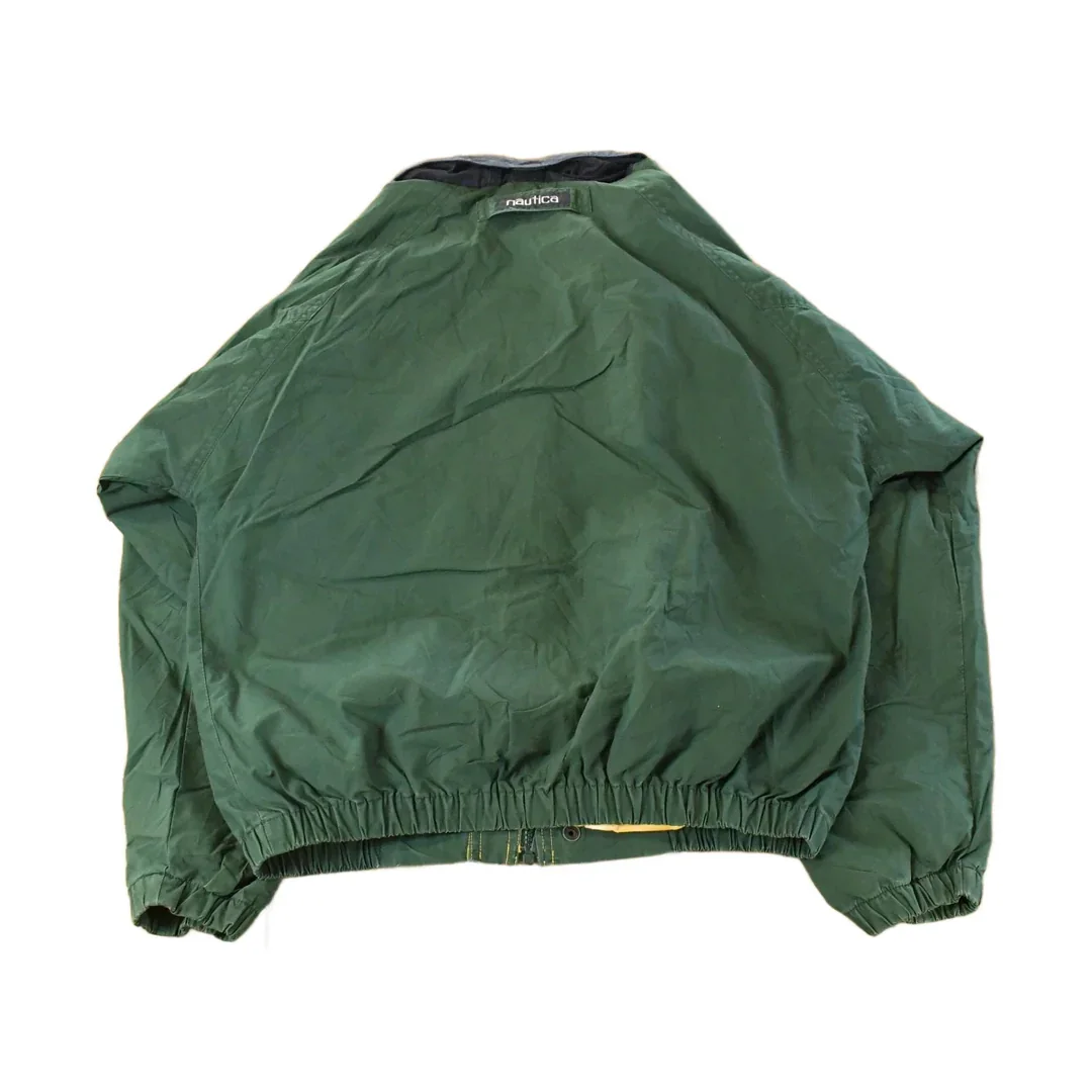 Vintage 1990s Nautica Full Zip Windbreaker Jacket Youth Large - Image 2