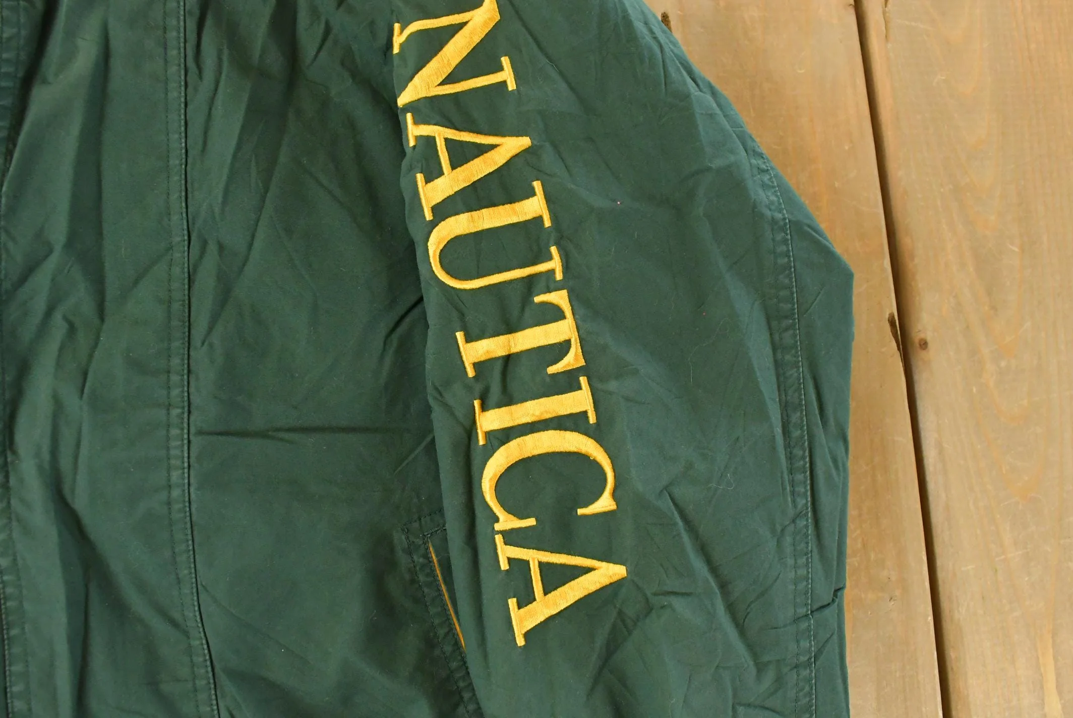 Vintage 1990s Nautica Full Zip Windbreaker Jacket Youth Large - Image 4