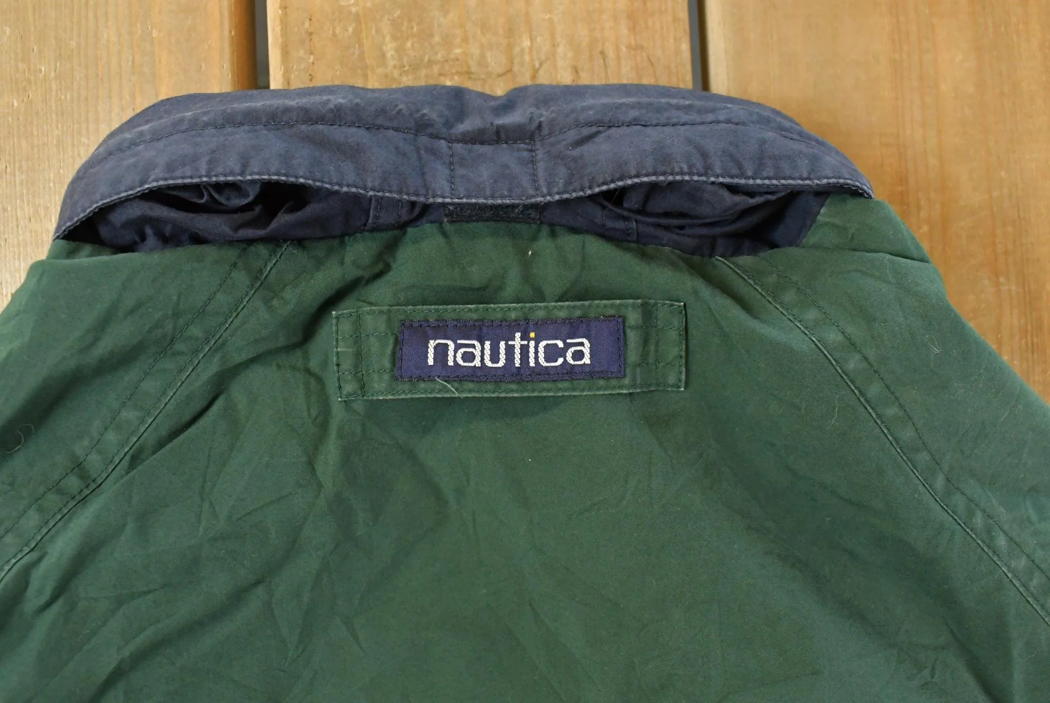Vintage 1990s Nautica Full Zip Windbreaker Jacket Youth Large - Image 6