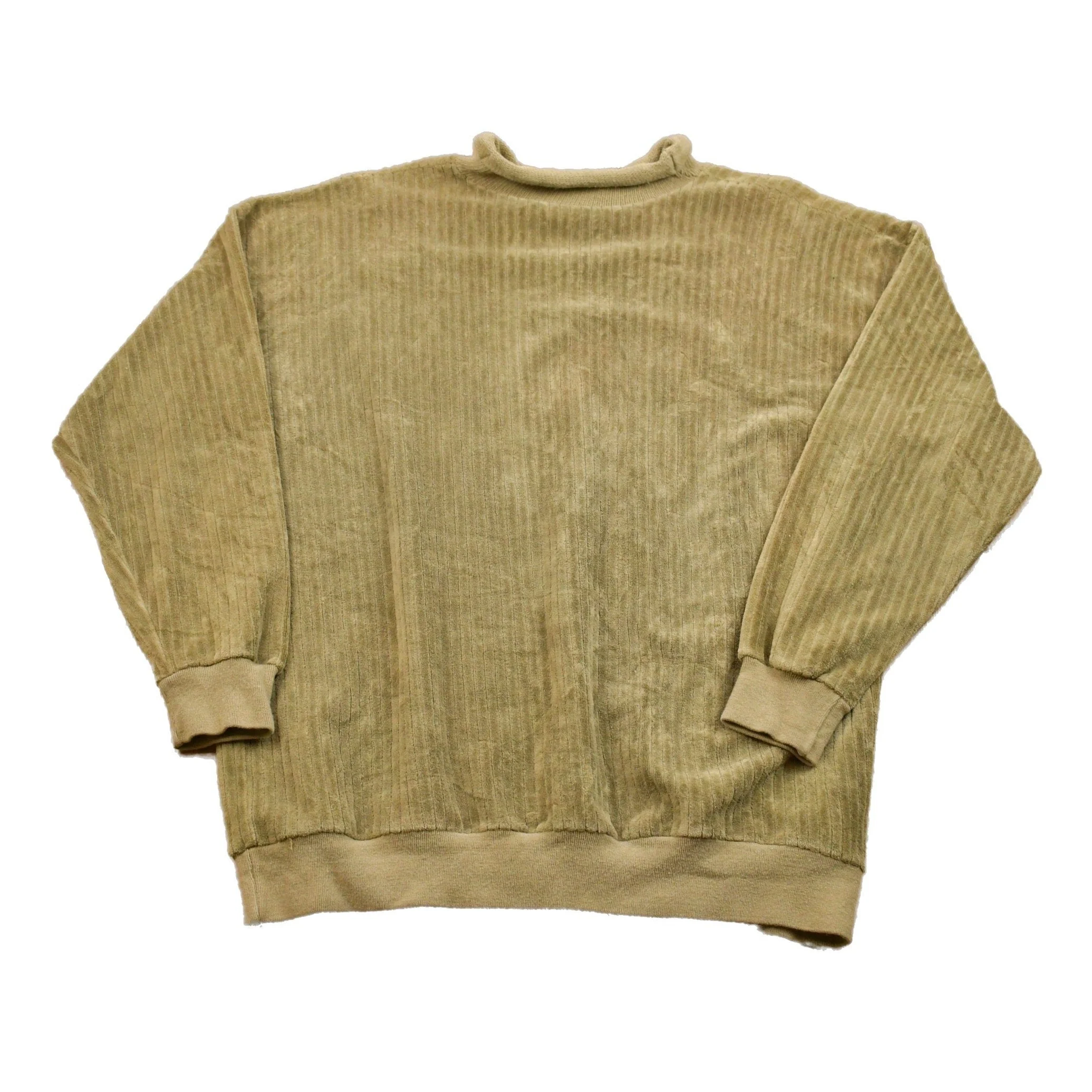 Vintage 1990s Neiman Marcus Mock Neck Crewneck Sweatshirt Men's Large - Image 2