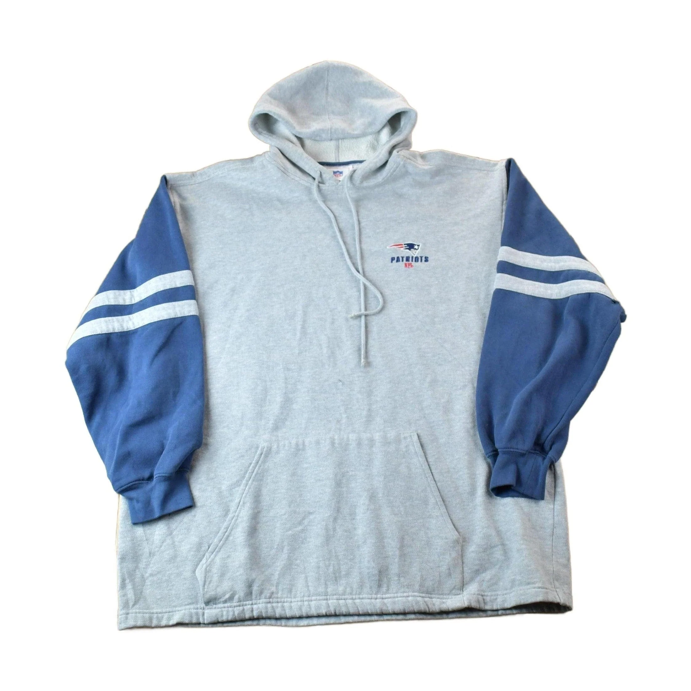 Vintage 1990s New England Patriots NFL Hoodie Sweatshirt Men's XL