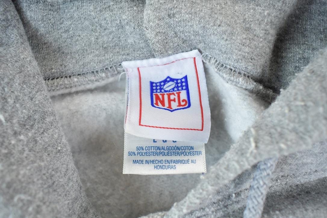 Vintage 1990s New England Patriots Reebok NFL Hoodie Sweatshirt Men's Large - Image 3