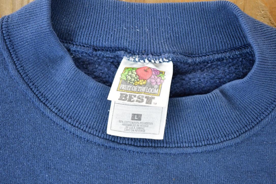 Vintage 1990s New York Big Apple Souvenir Crewneck Sweatshirt Made In USA Men's XL - Image 3