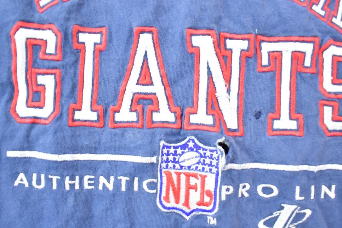 Vintage 1990s New York Giants Embroidered NFL Graphic T-Shirt Men's XL - Image 6