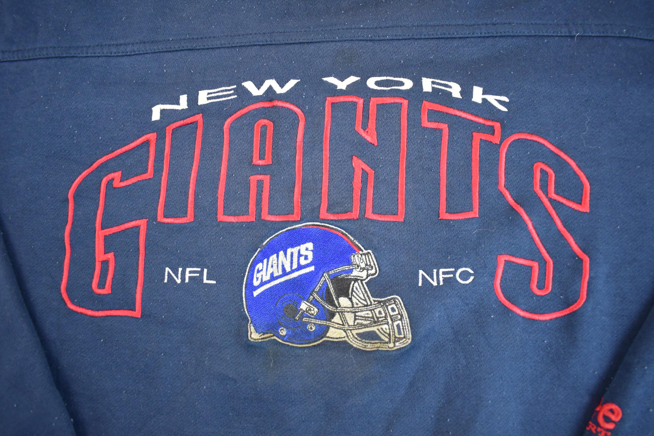 Vintage 1990s New York Giants NFL Football Crewneck Sweatshirt Men's 2XL - Image 3
