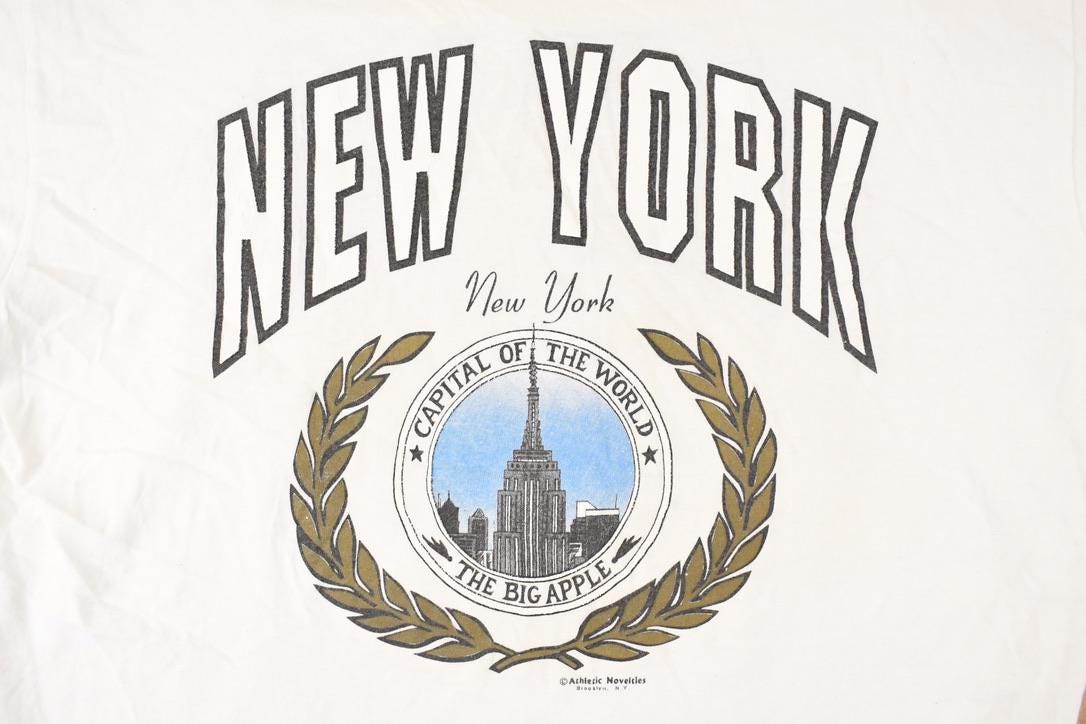 Vintage 1990s New York Souvenir Travel T-Shirt Men's M - Image 3