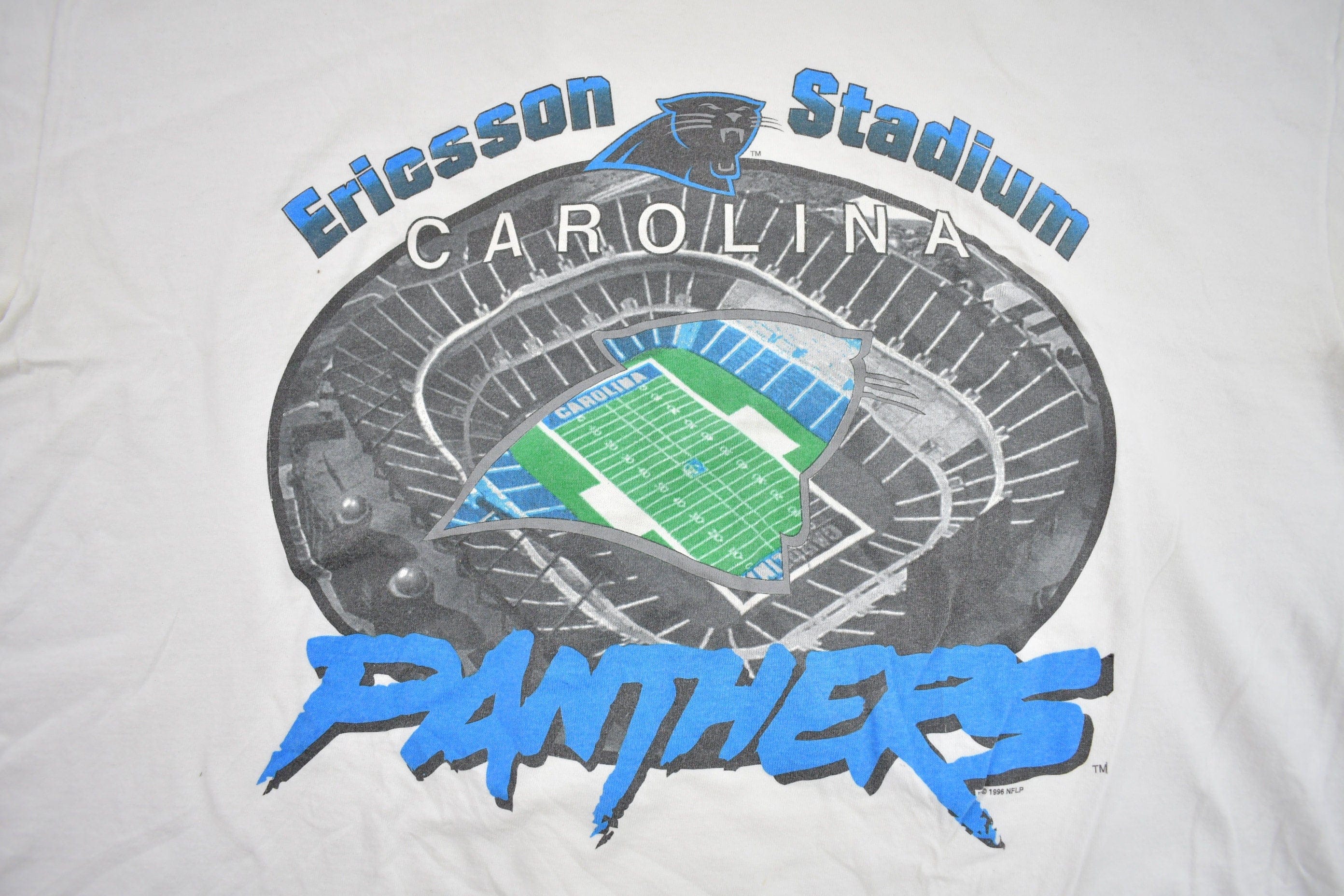 Vintage 1990s NFL Carolina Panthers Graphic T-Shirt Men's XL - Image 3