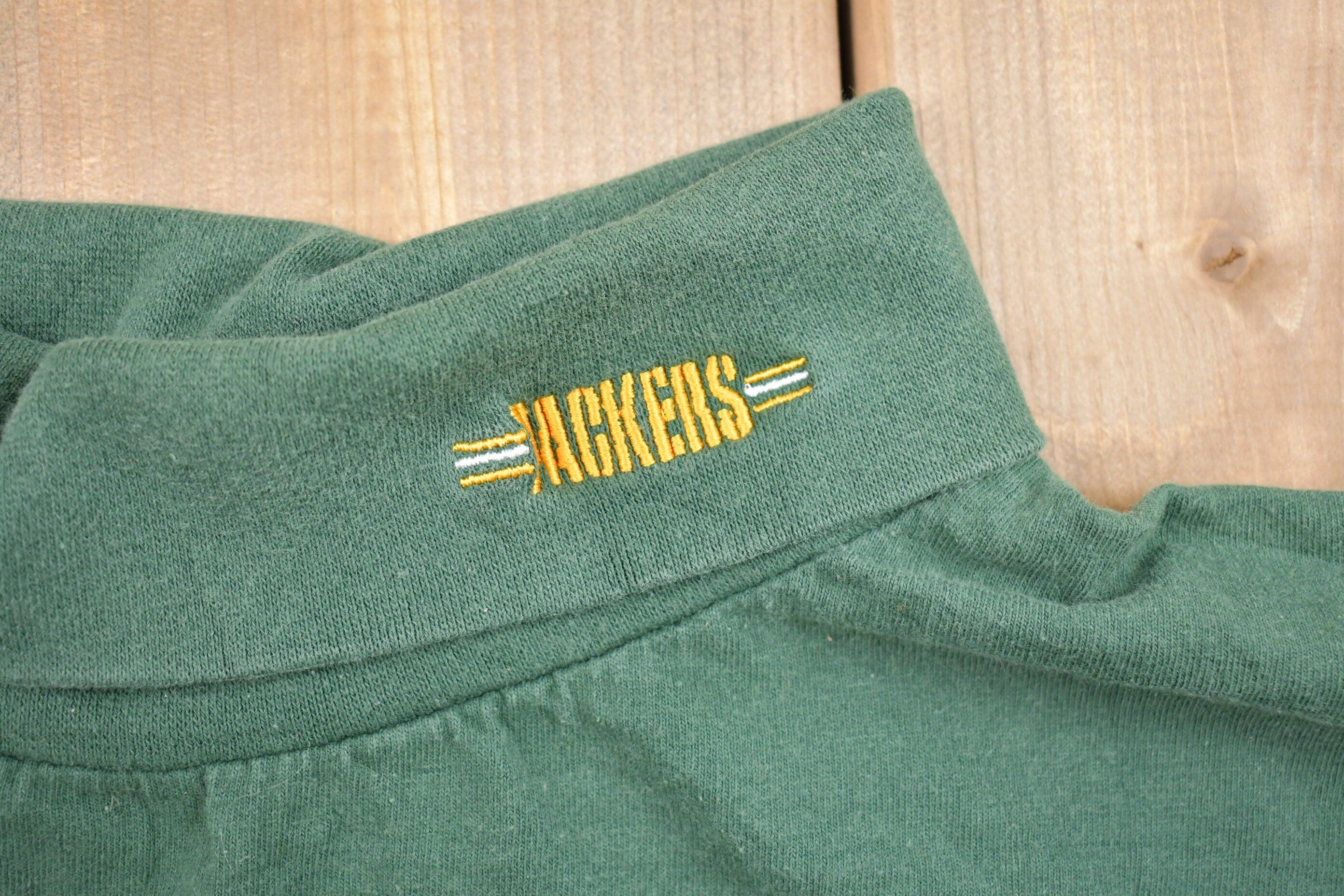 Vintage 1990s NFL Green Bay Packers Turtleneck Sweatshirt Men's 2XL - Image 3
