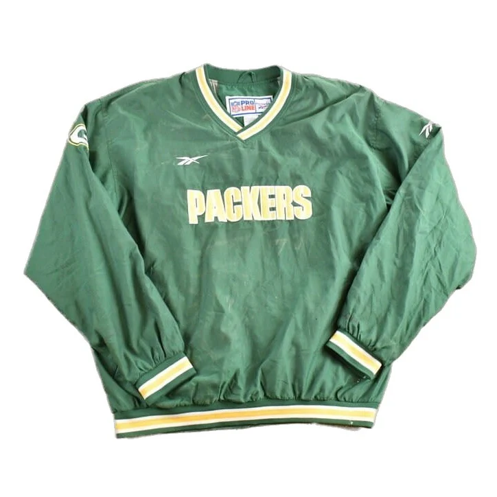 Vintage 1990s NFL Greenbay Packers Starter Pro Line Windbreaker Jacket Men's Large