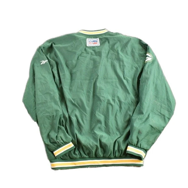 Vintage 1990s NFL Greenbay Packers Starter Pro Line Windbreaker Jacket Men's Large - Image 2