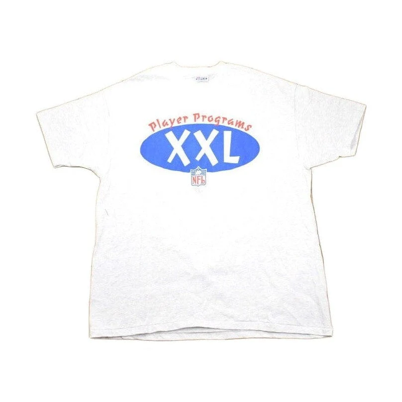 Vintage 1990s NFL Hanes Player Programs Graphic T-Shirt Men's 2XL