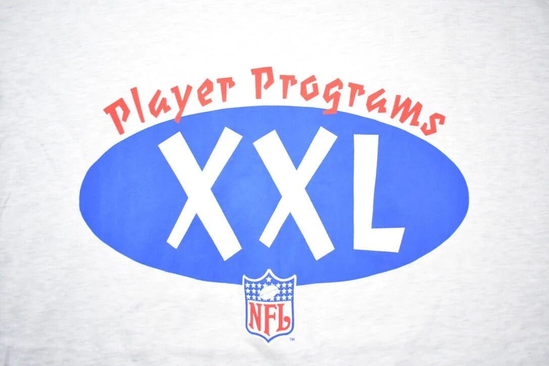 Vintage 1990s NFL Hanes Player Programs Graphic T-Shirt Men's 2XL - Image 3