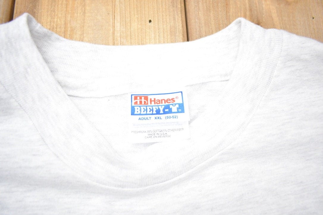 Vintage 1990s NFL Hanes Player Programs Graphic T-Shirt Men's 2XL - Image 5