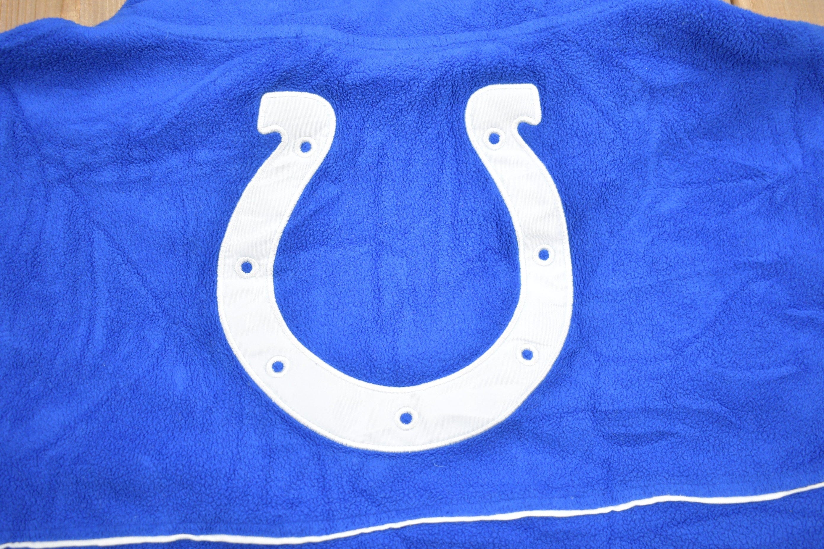 Vintage 1990s NFL Indianapolis Colts Fleece Sweater Men's 5XL - Image 5