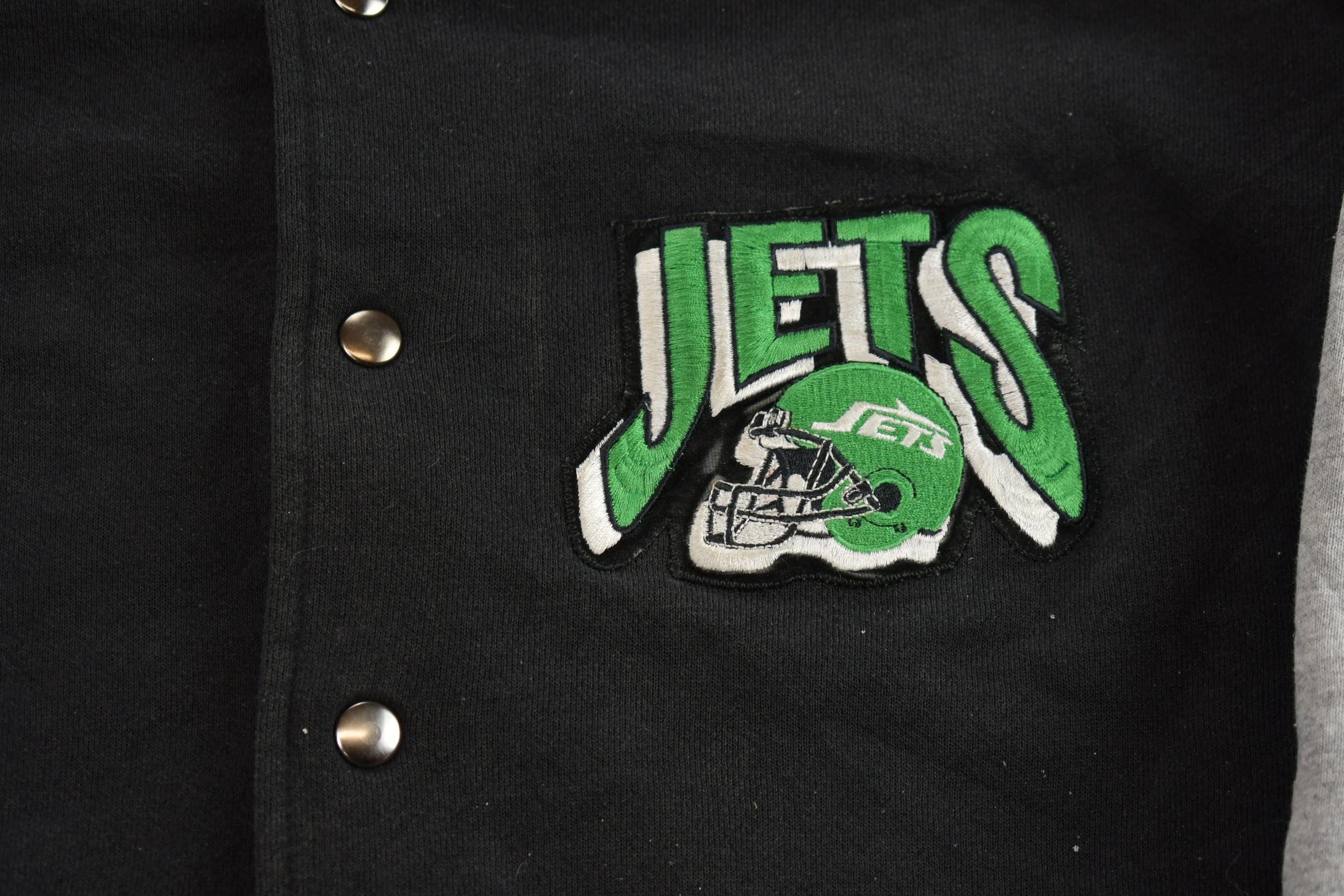 Vintage 1990s NFL JETS majestic Football Crewneck Sweatshirt Men's Large - Image 4