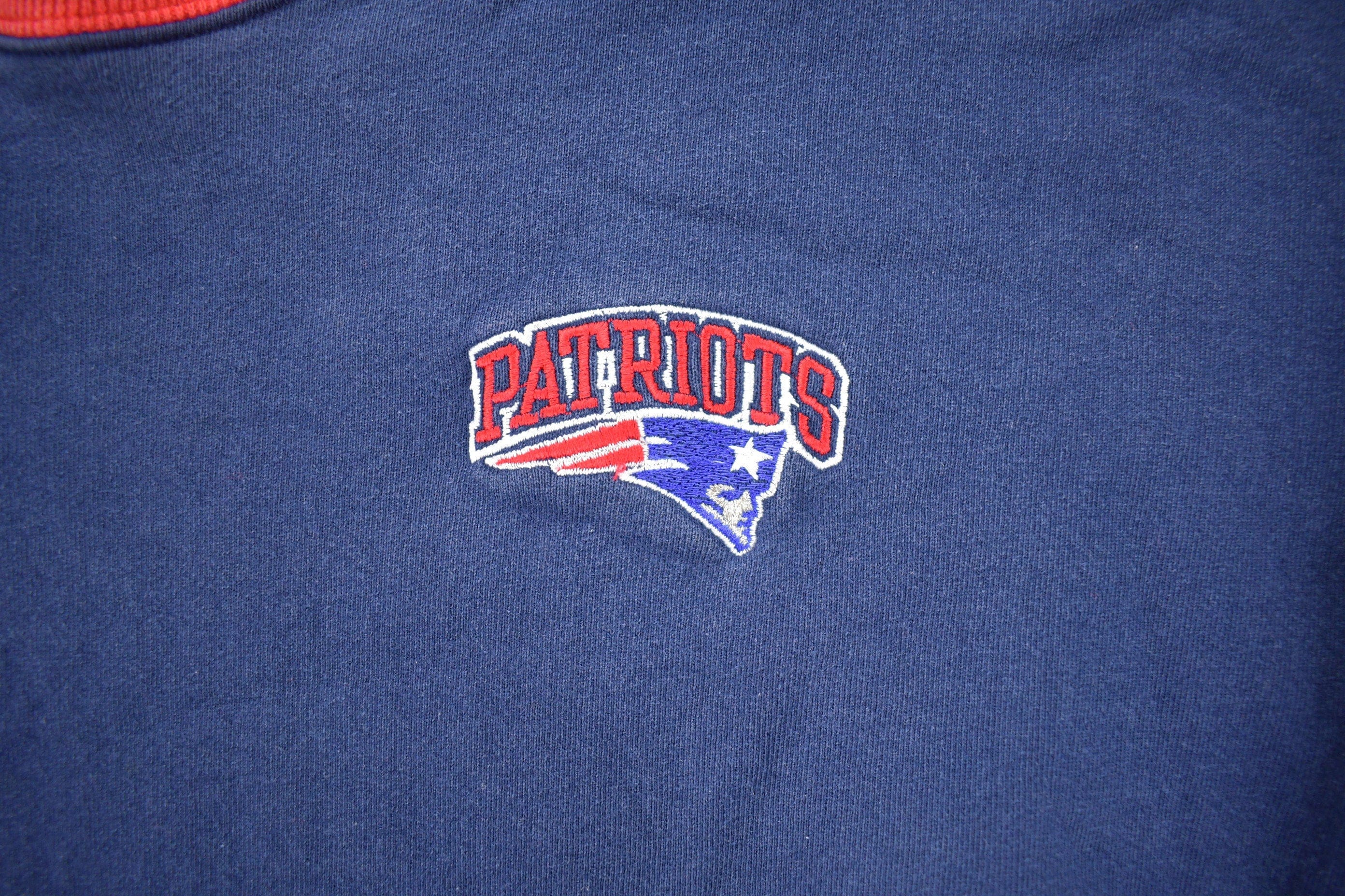 Vintage 1990s NFL New England Patriots Crewneck Sweatshirt Men's Large - Image 3