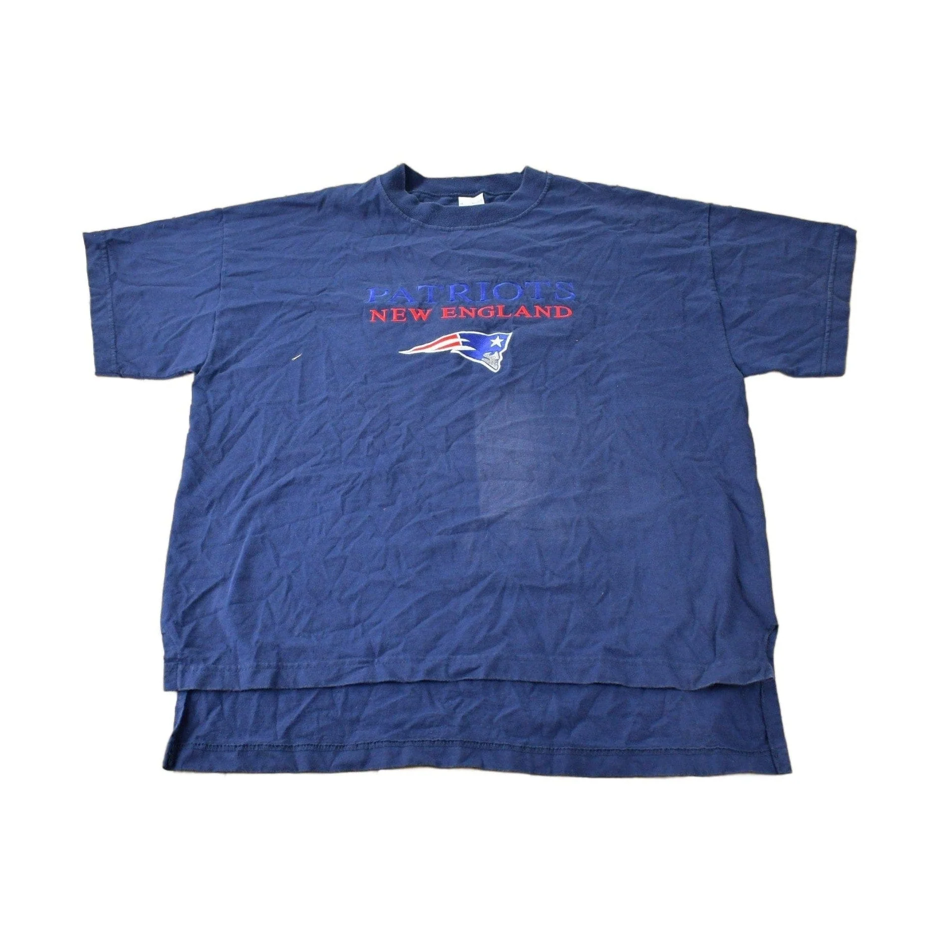 Vintage 1990s NFL New England Patriots Embroidered Graphic T-Shirt Men's XL