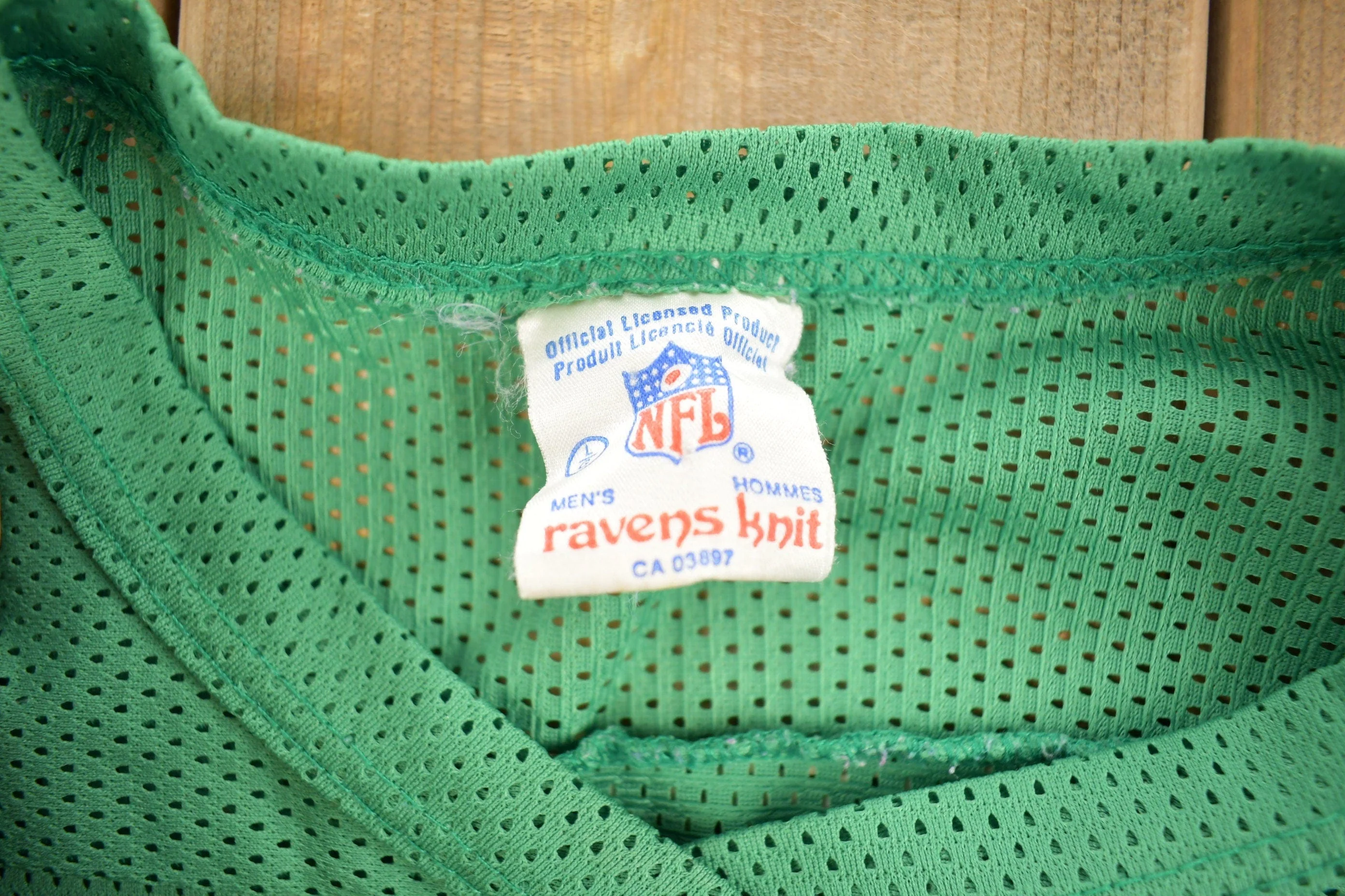 Vintage 1990s NFL New York Jets Mesh Jersey Men's Large - Image 4
