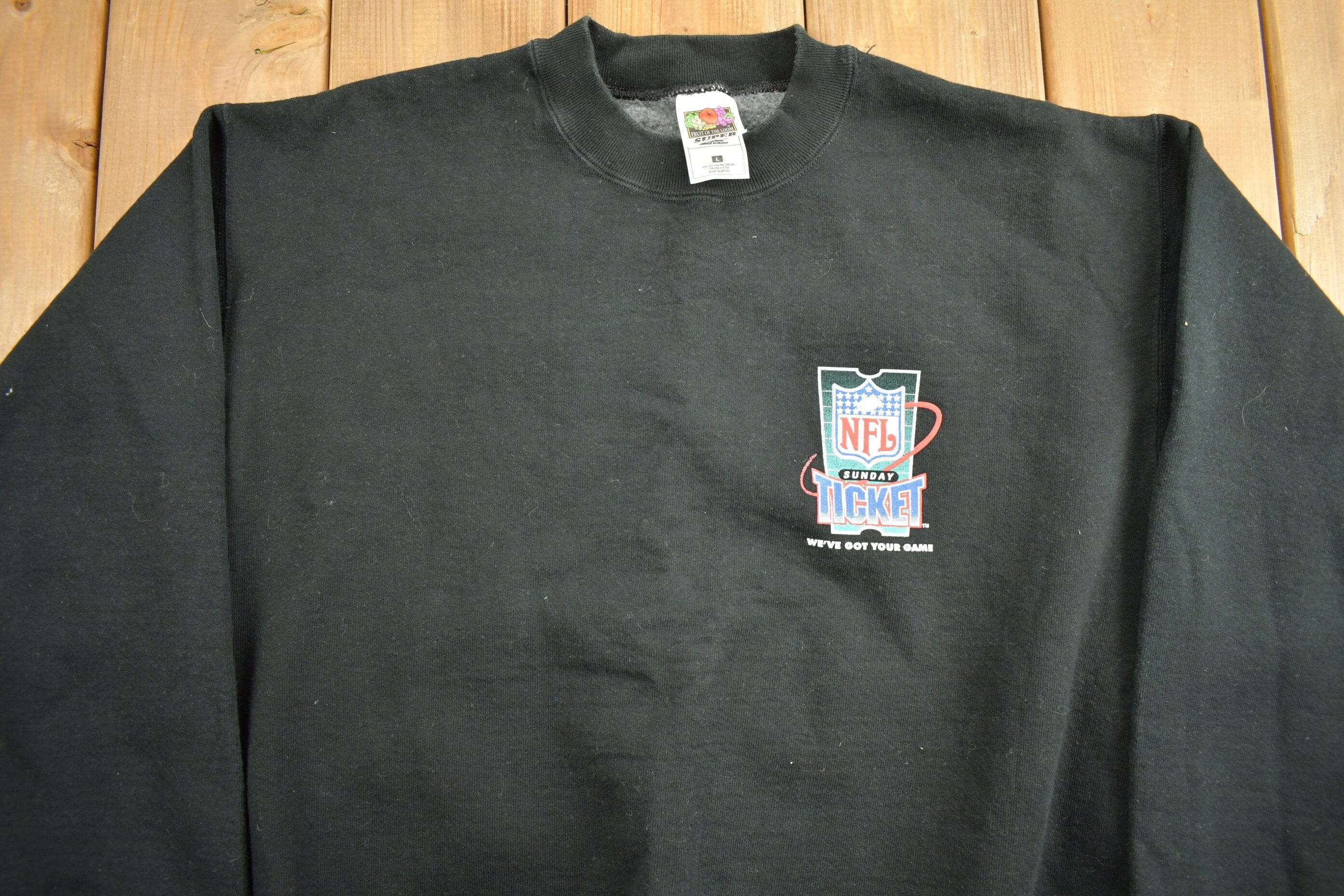 Vintage 1990s NFL Sunday Ticket Crewneck Sweatshirt Men's Medium - Image 3