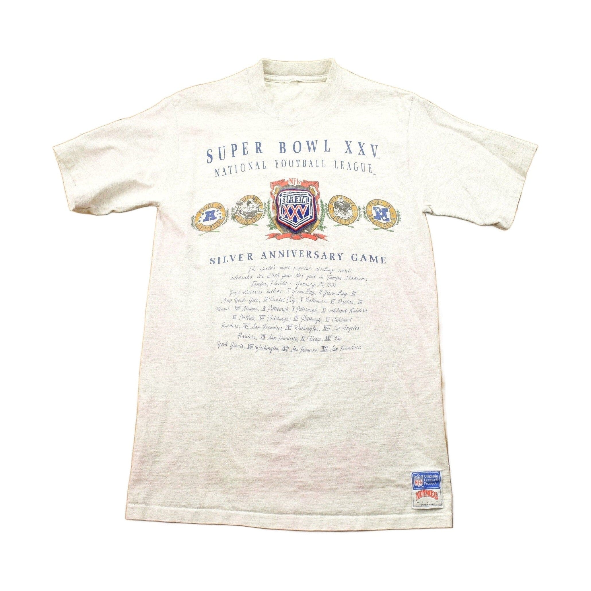 Vintage 1990s NFL Superbowl Graphic T-Shirt Men's Large