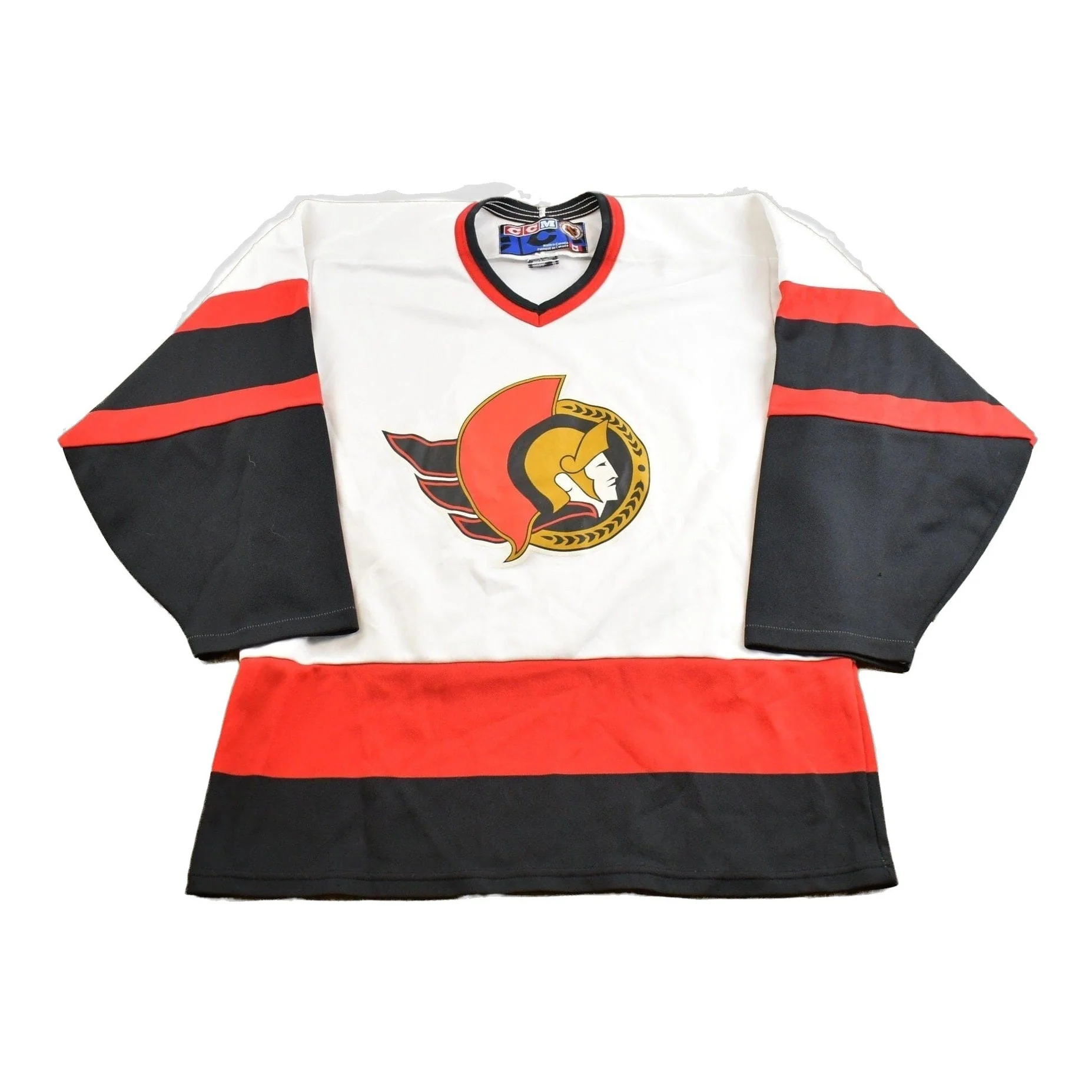 Vintage 1990s NHL Ottawa Senators CCM Hockey Jersey Made In Canada Men's M