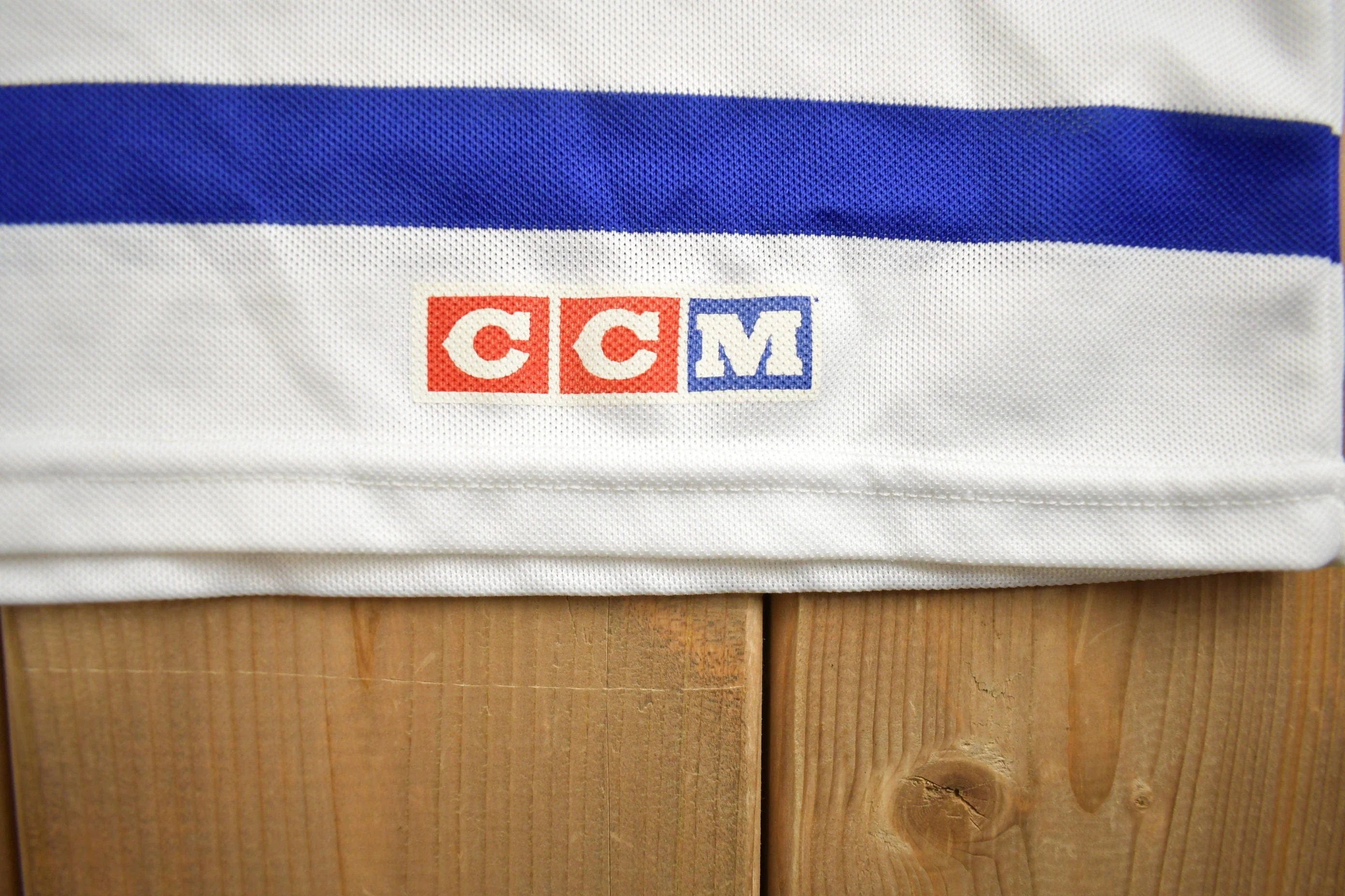 Vintage 1990s NHL Toronto Maple Leafs CCM Hockey Made In Canada Men's XL - Image 3