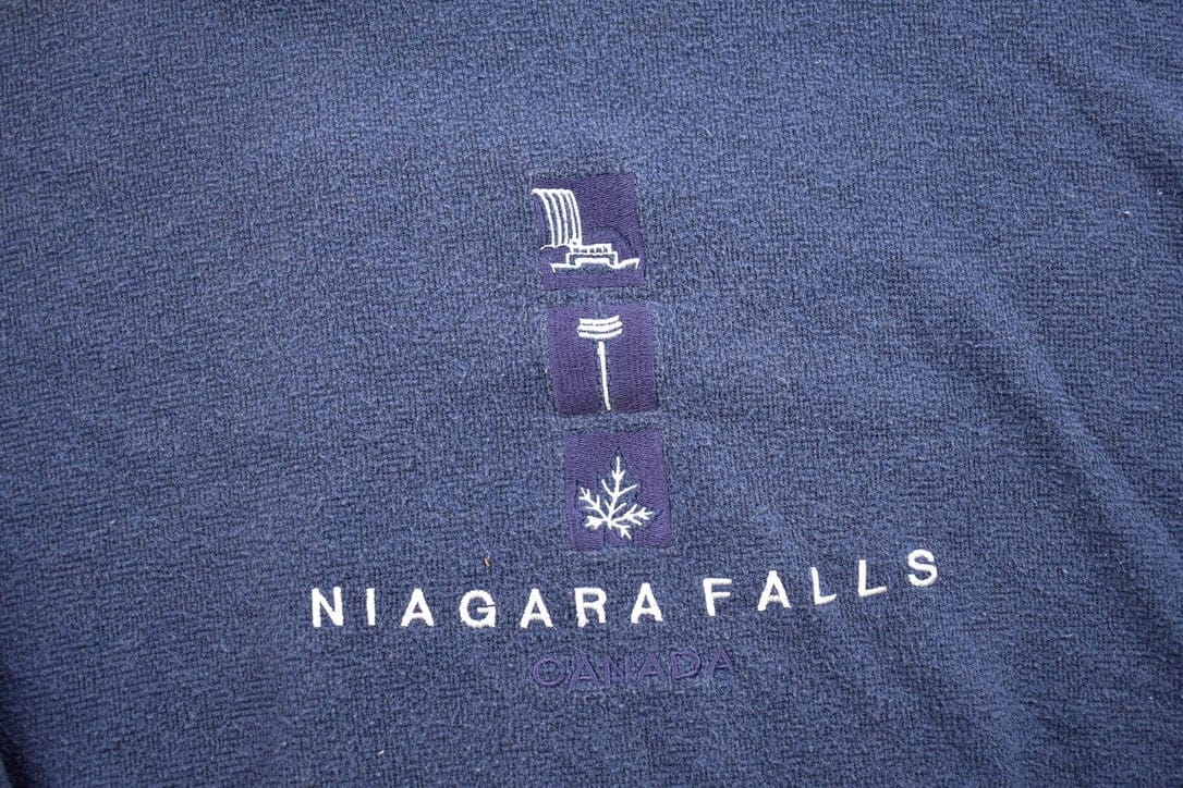 Vintage 1990s Niagara Falls Crewneck Sweatshirt Men's Medium - Image 4