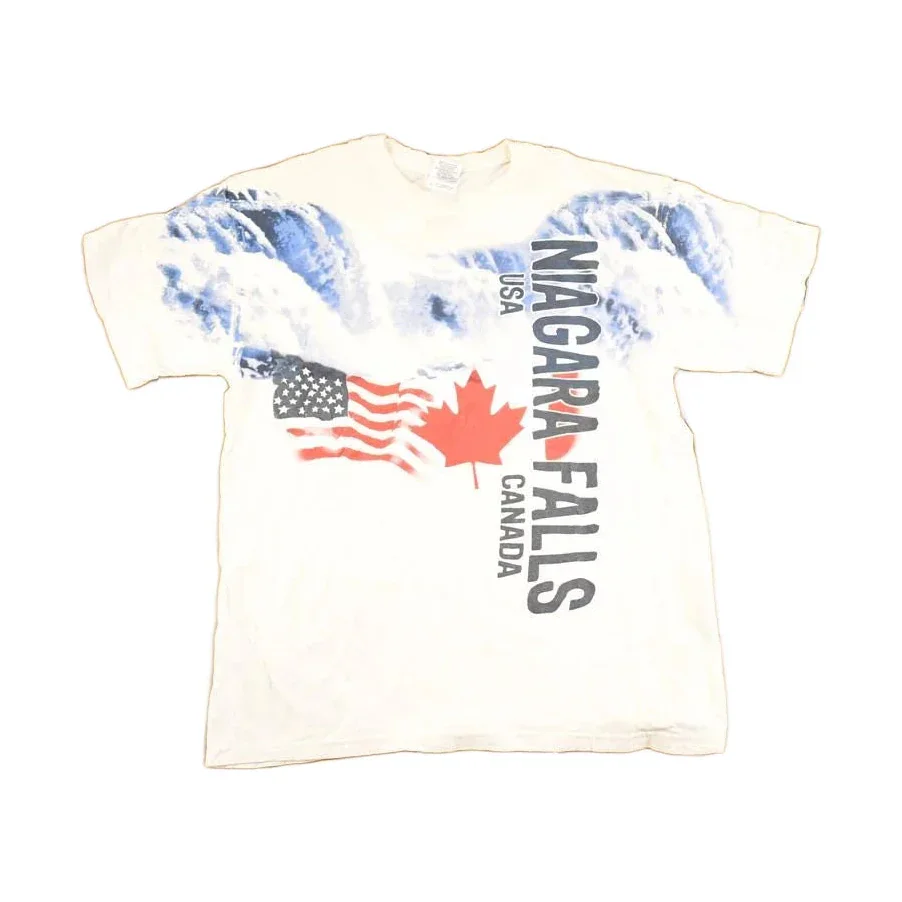 Vintage 1990's Niagara Falls USA Canada Souvenir Travel T-Shirt Men's M