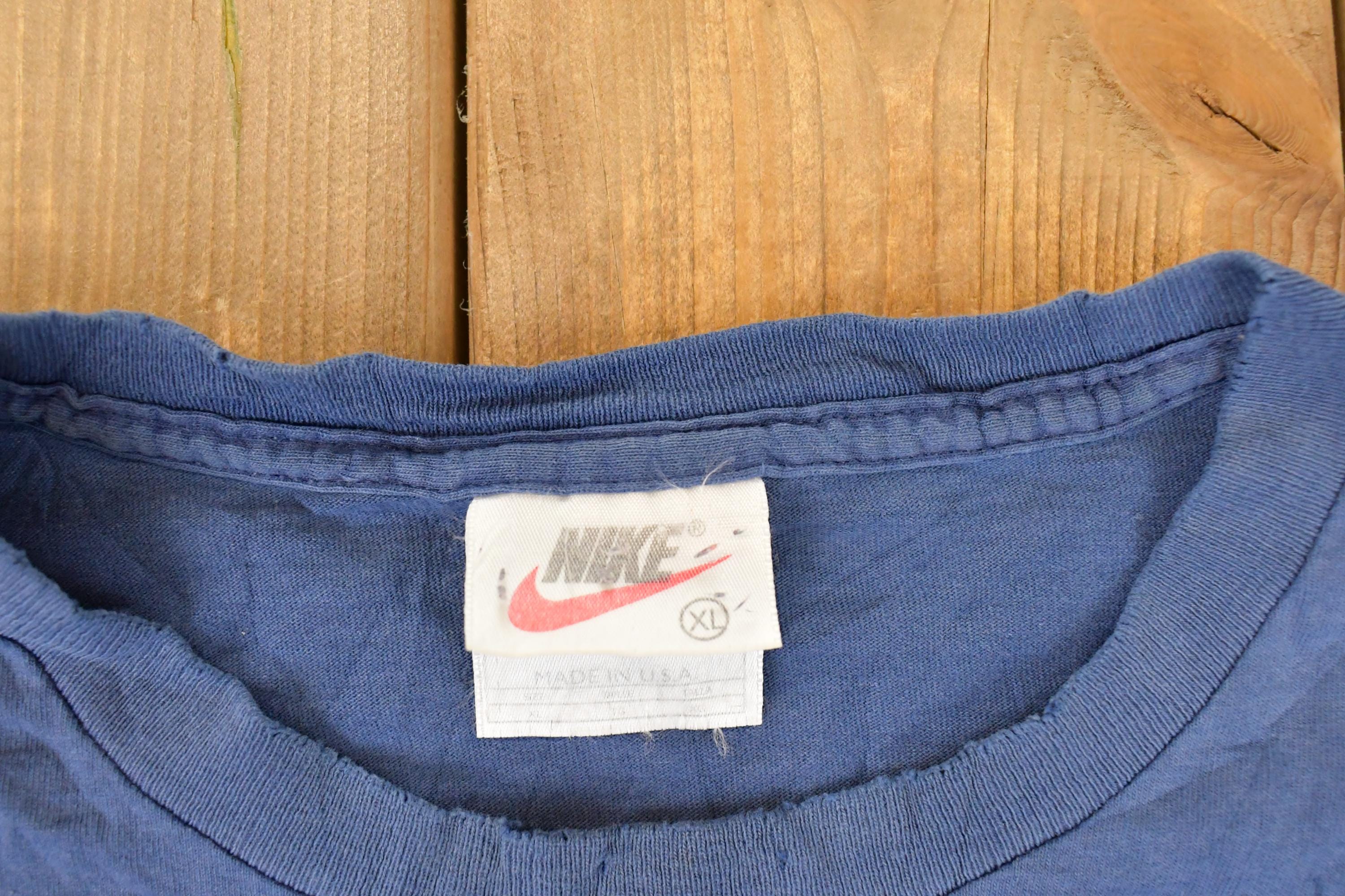 Vintage 1990s Nike Centre Swoosh T-Shirt Men's XL - Image 4