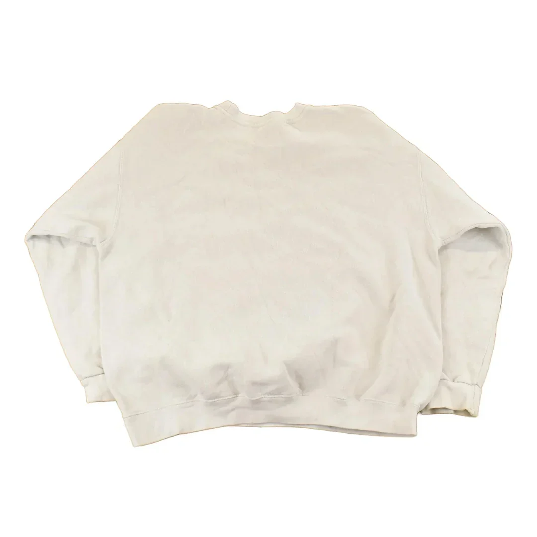 Vintage 1990s Nike Embroidered Mini Swoosh Crewneck Sweatshirt Men's Large - Image 2