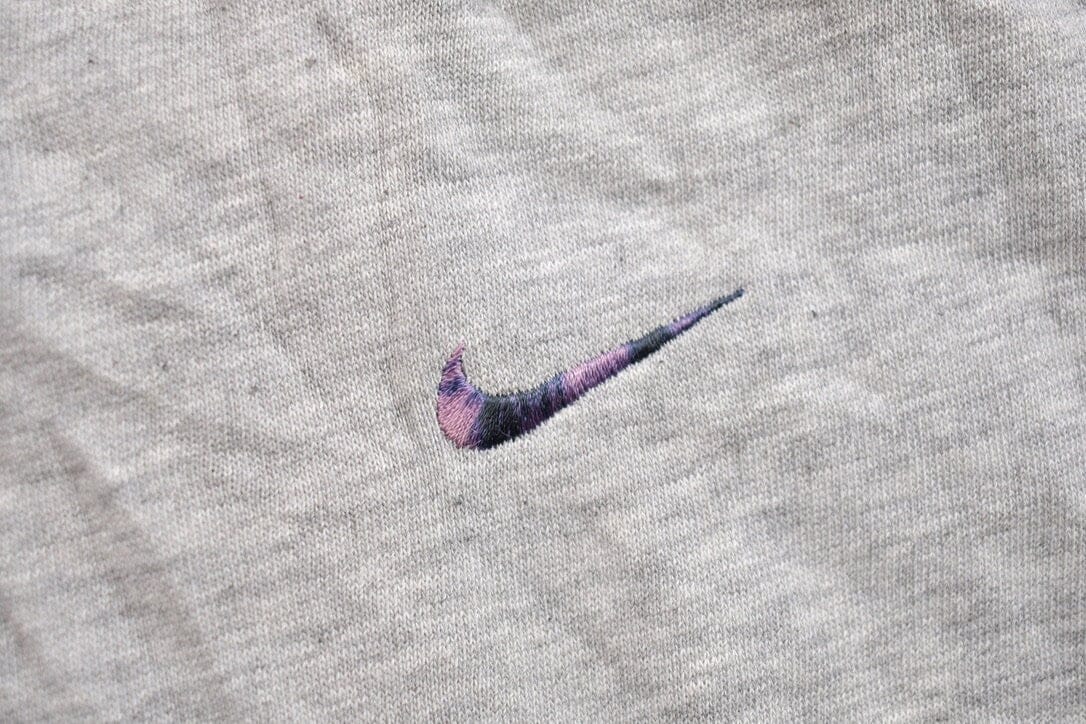 Vintage 1990s Nike Embroidered Mini Swoosh Crewneck Sweatshirt Men's XL - Image 5