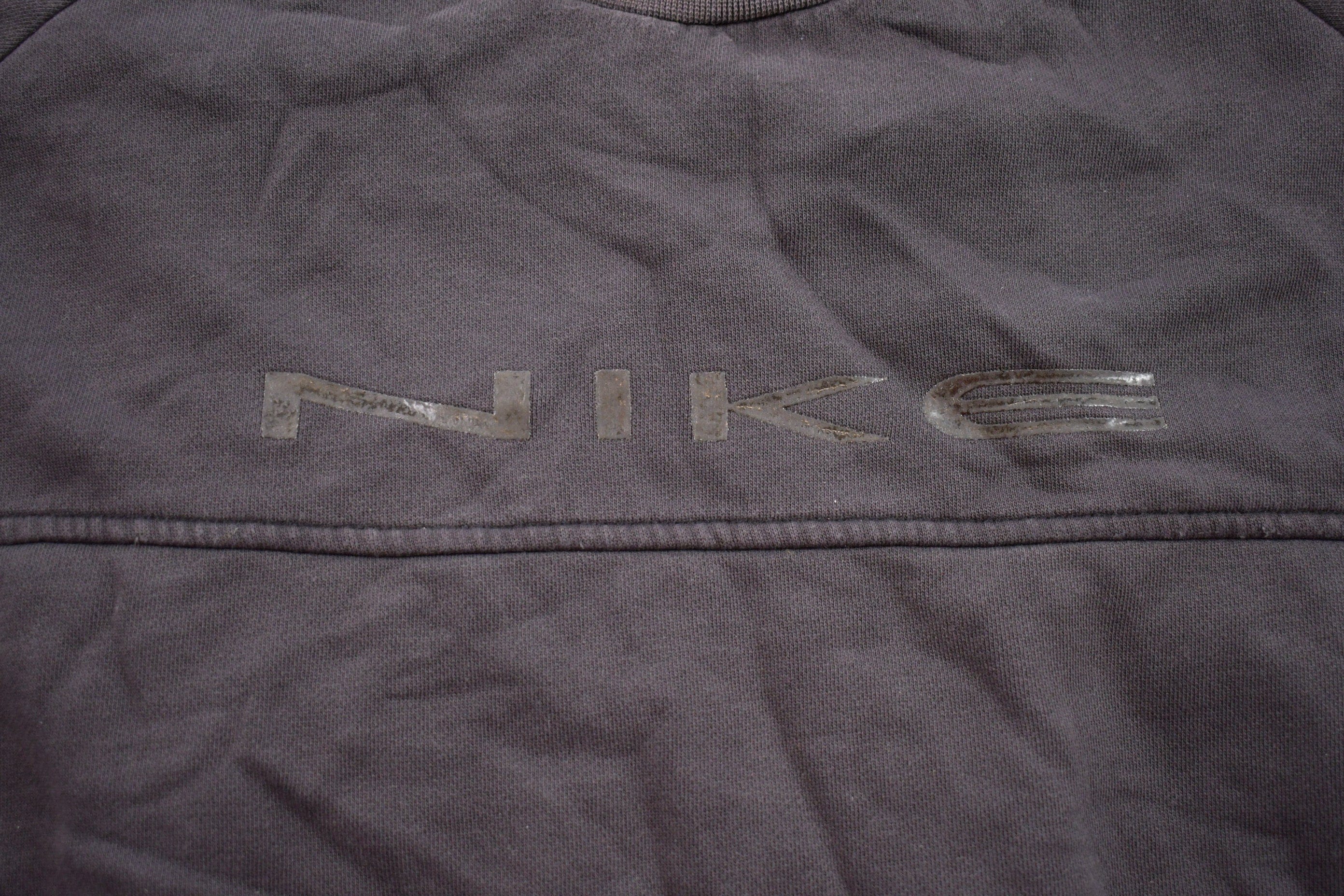 Vintage 1990s Nike Embroidered Mini Swoosh Crewneck Sweatshirt Men's XL - Image 6