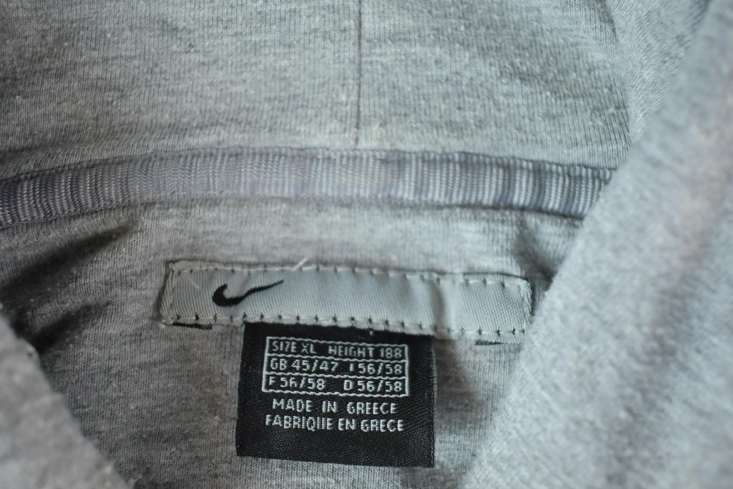 Vintage 1990s Nike Embroidered Mini Swoosh Hoodie Sweatshirt Men's XL - Image 3