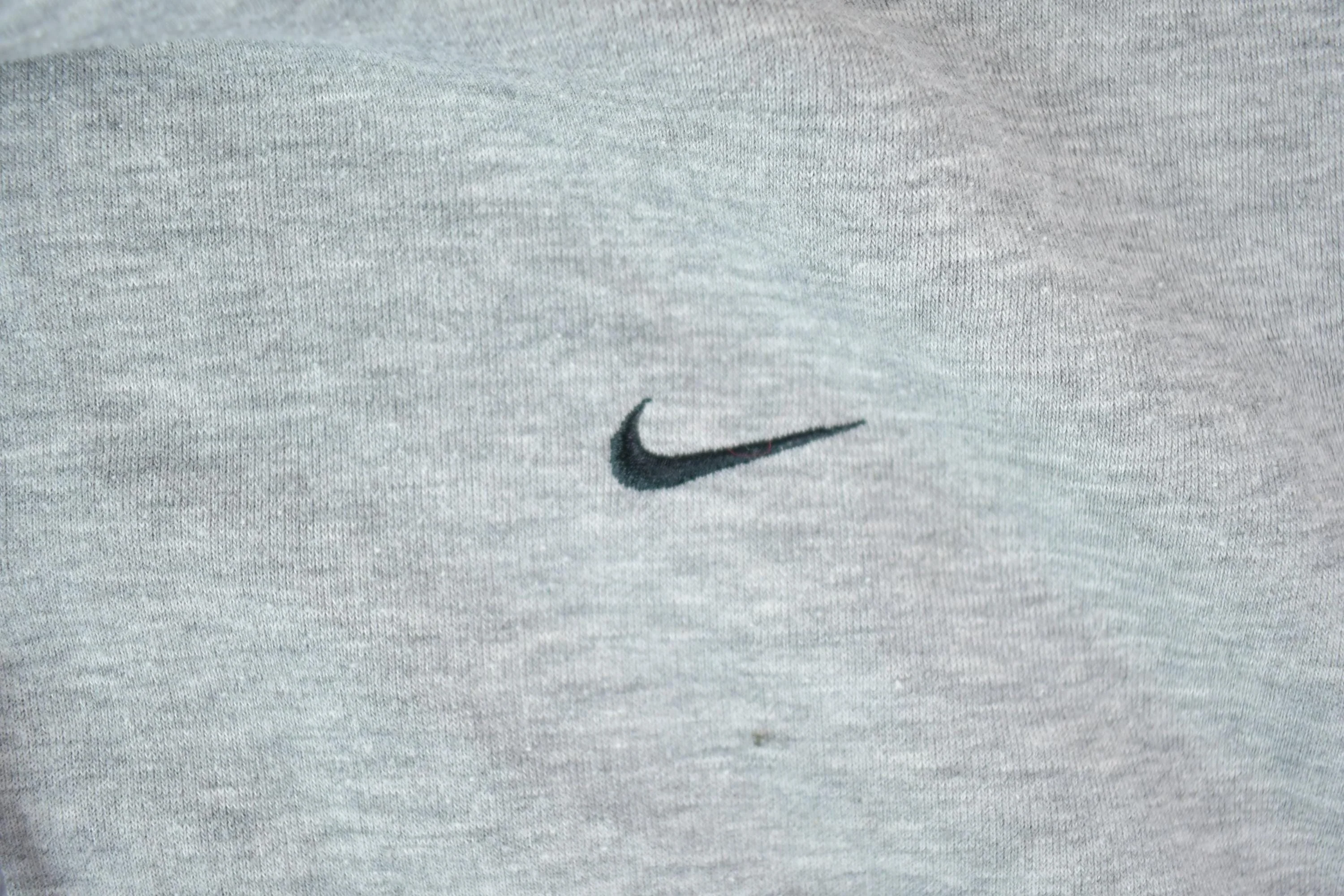 Vintage 1990s Nike Embroidered Mini Swoosh Hoodie Sweatshirt Men's XL - Image 4