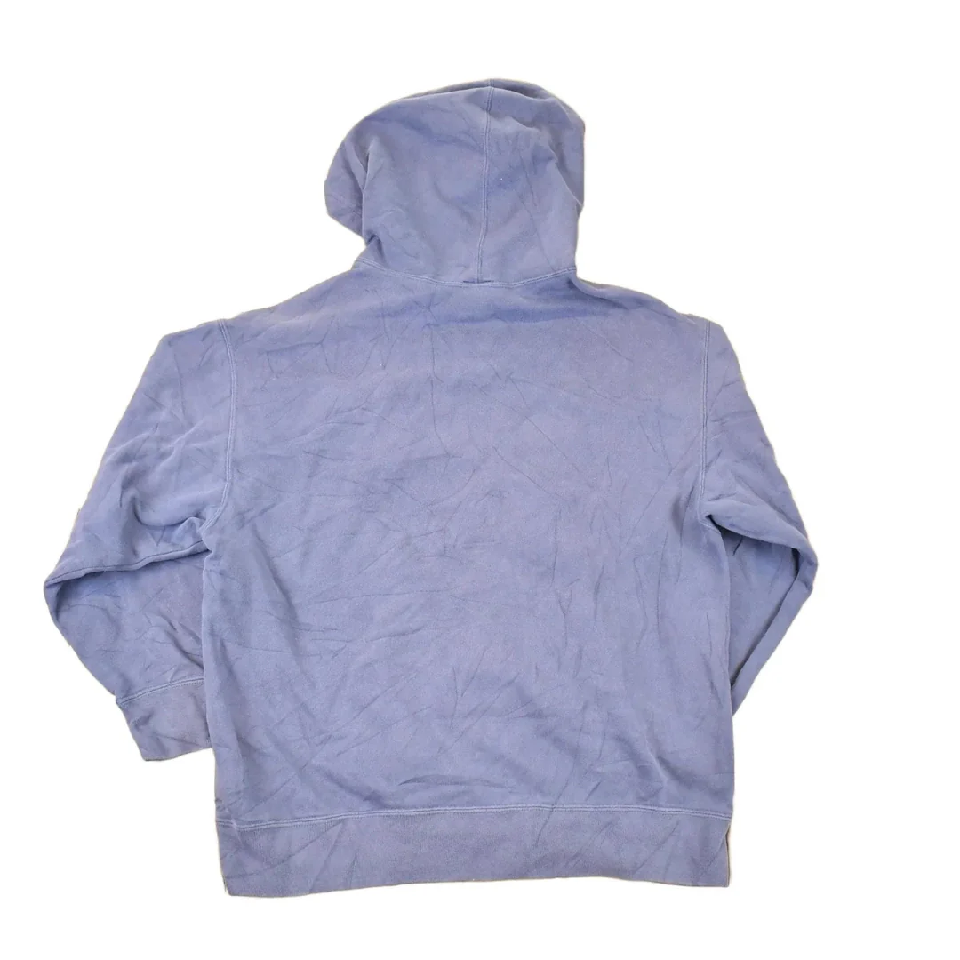 Vintage 1990s Nike Embroidered Mini Swoosh Hoodie Sweatshirt Men's S - Image 2
