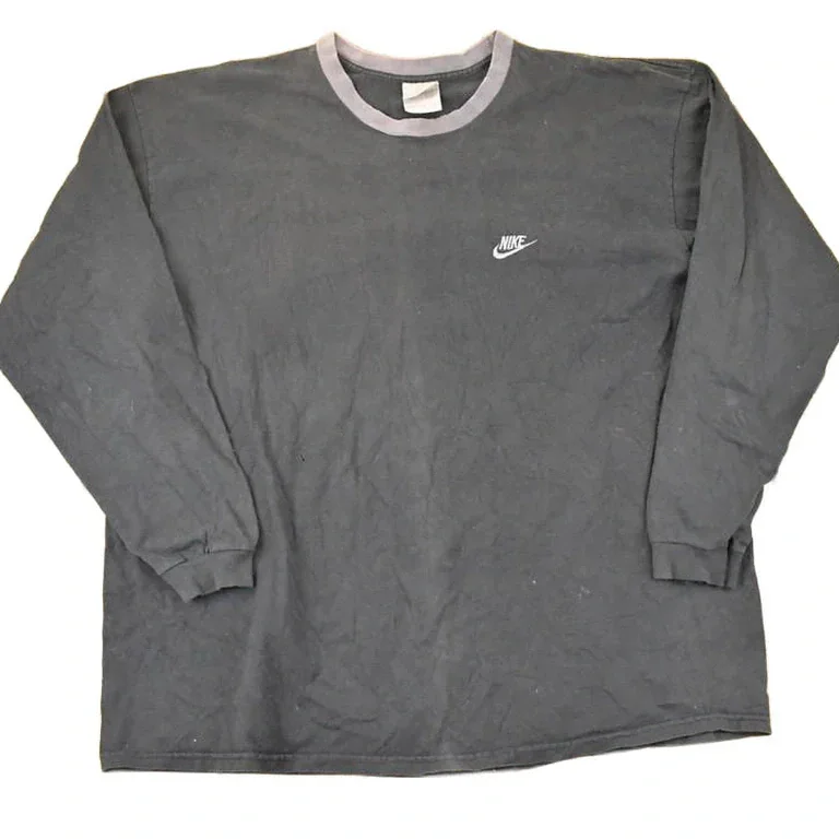 Vintage 1990s Nike Embroidered Mini Swoosh Shirt Men's XL