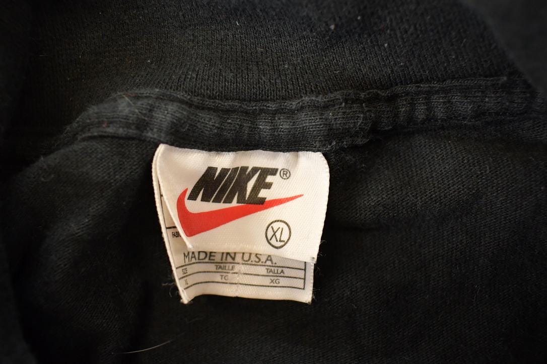 Vintage 1990s Nike Embroidered Swoosh Turtleneck Shirt Men's L - Image 4