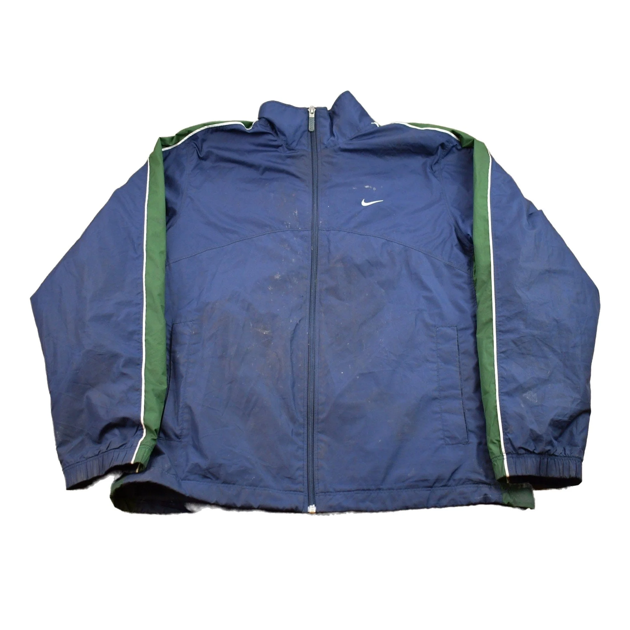 Vintage 1990s Nike Full Zip Windbreaker Jacket Men's M