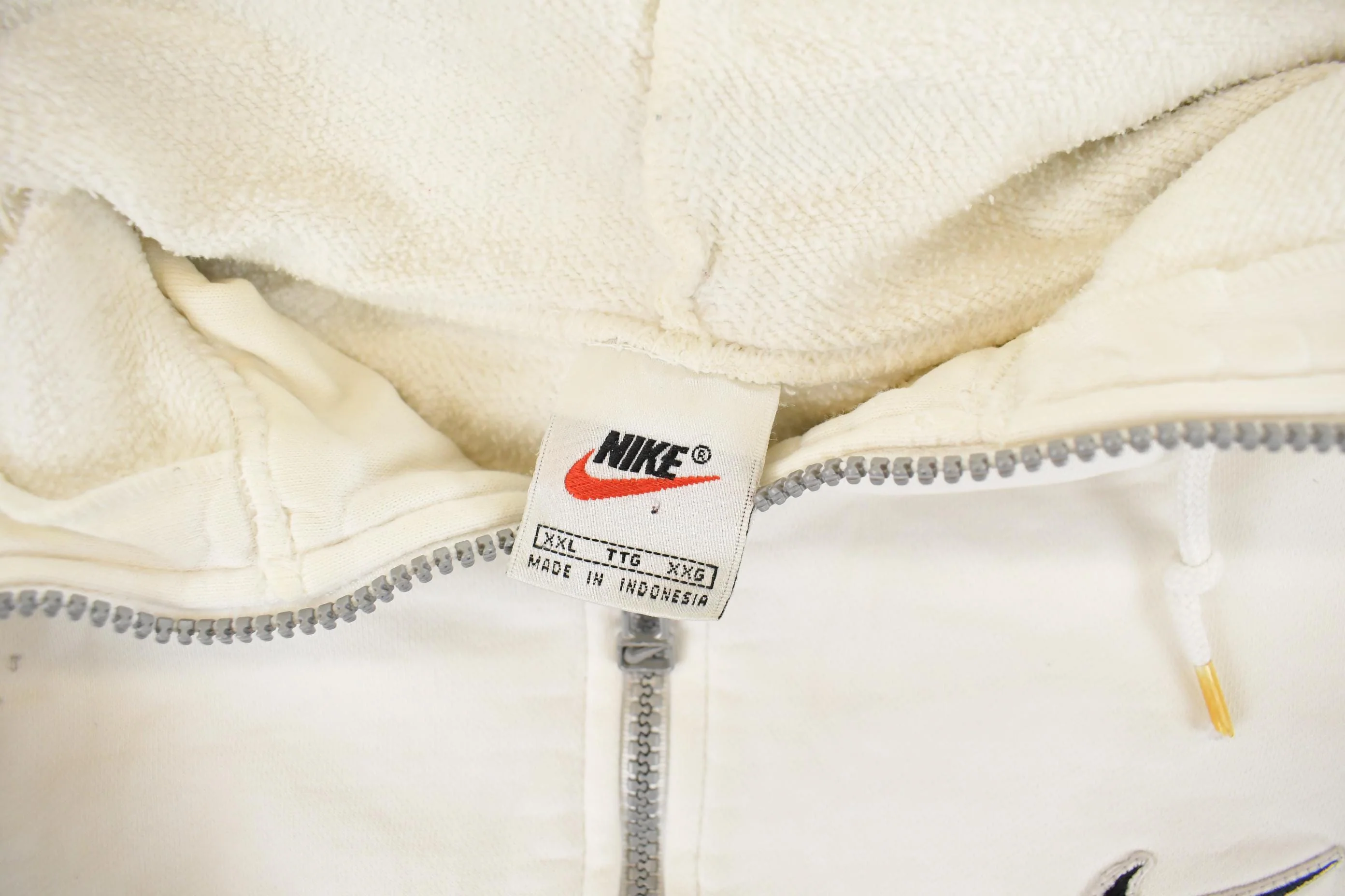Vintage 1990s Nike Mini Swoosh Quarter Zip Hoodie Men's 2XL - Image 9
