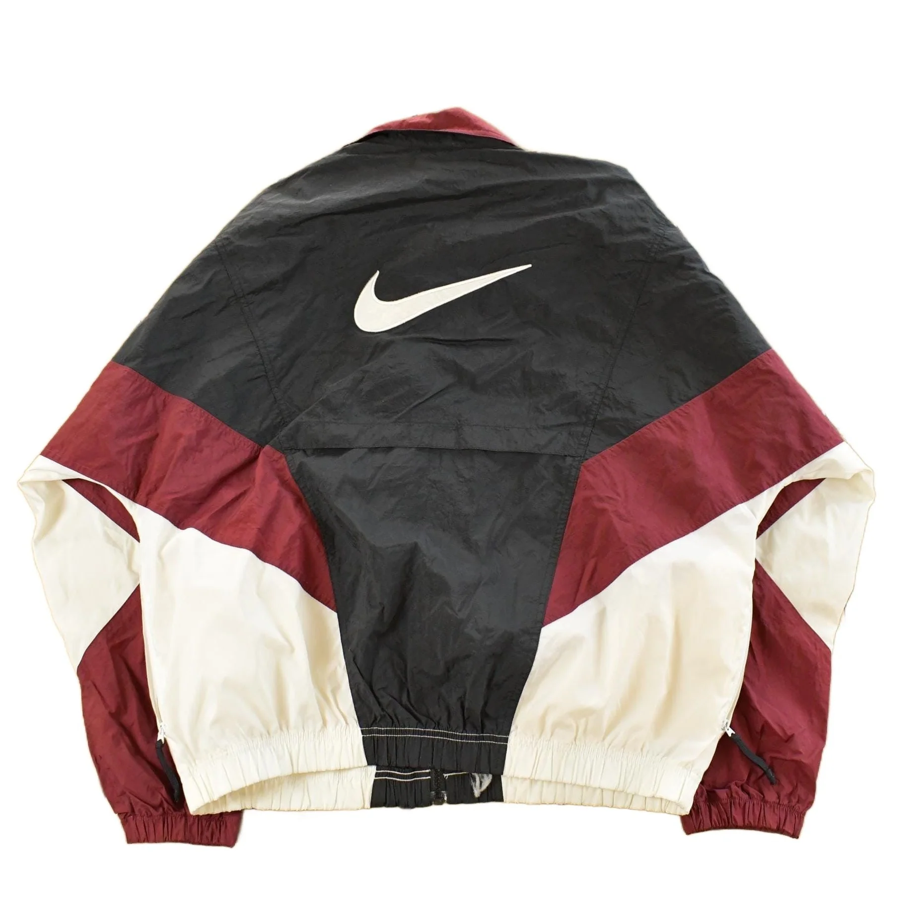 Vintage 1990s Nike Mini Swoosh Windbreaker Jacket Men's Medium - Image 2