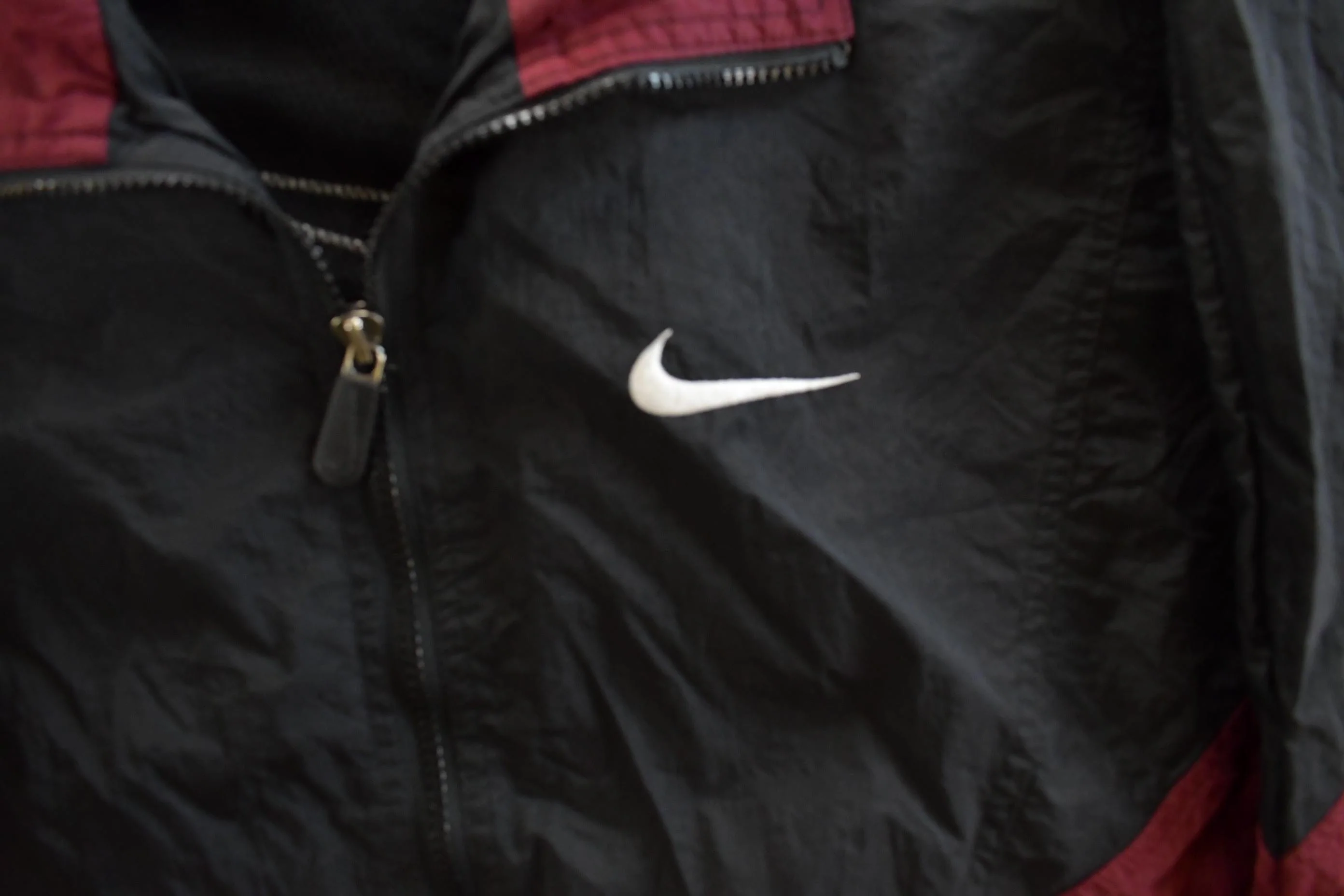 Vintage 1990s Nike Mini Swoosh Windbreaker Jacket Men's Medium - Image 3