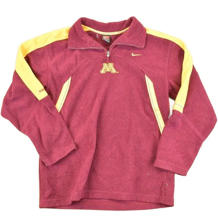 Vintage 1990s Nike Minnesota University Quarter Zip Fleece Outdoorsman Sweater Men's M