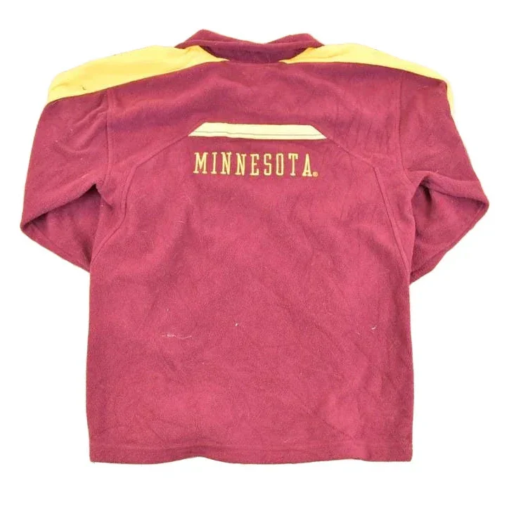 Vintage 1990s Nike Minnesota University Quarter Zip Fleece Outdoorsman Sweater Men's M - Image 2