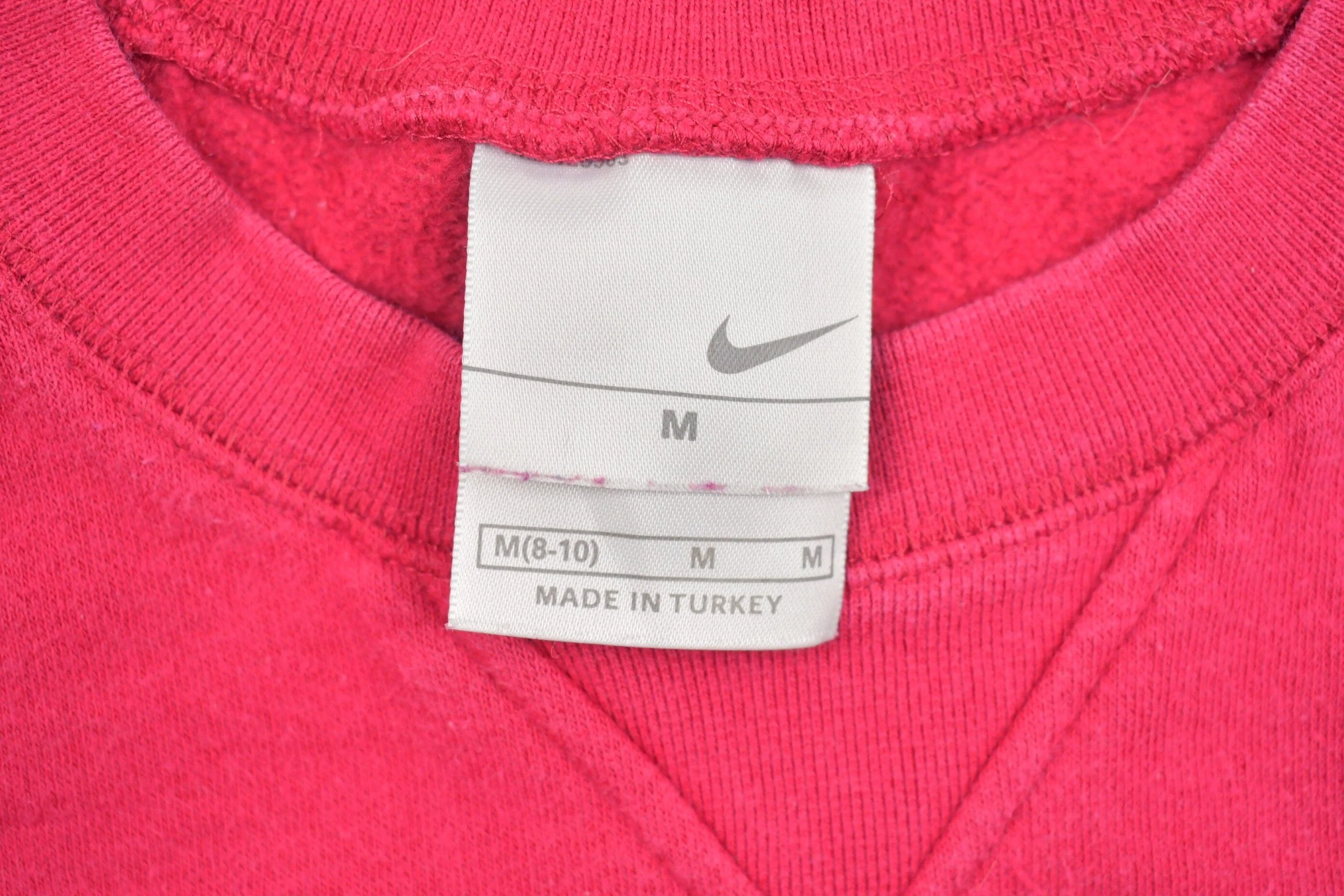 Vintage 1990s Nike Small Check Crewneck Sweatshirt Men's Medium - Image 3