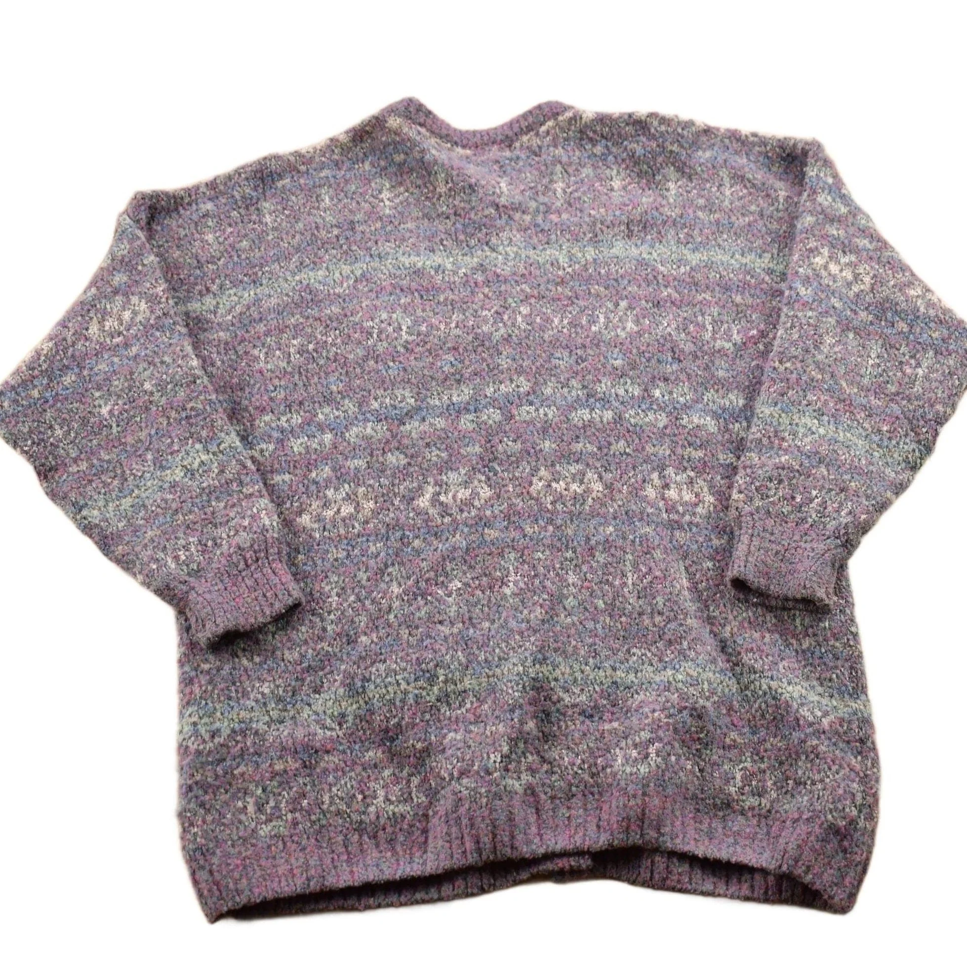 Vintage 1990s Nor' Easterly Wool Knit Cardigan Sweater Women's XL - Image 2
