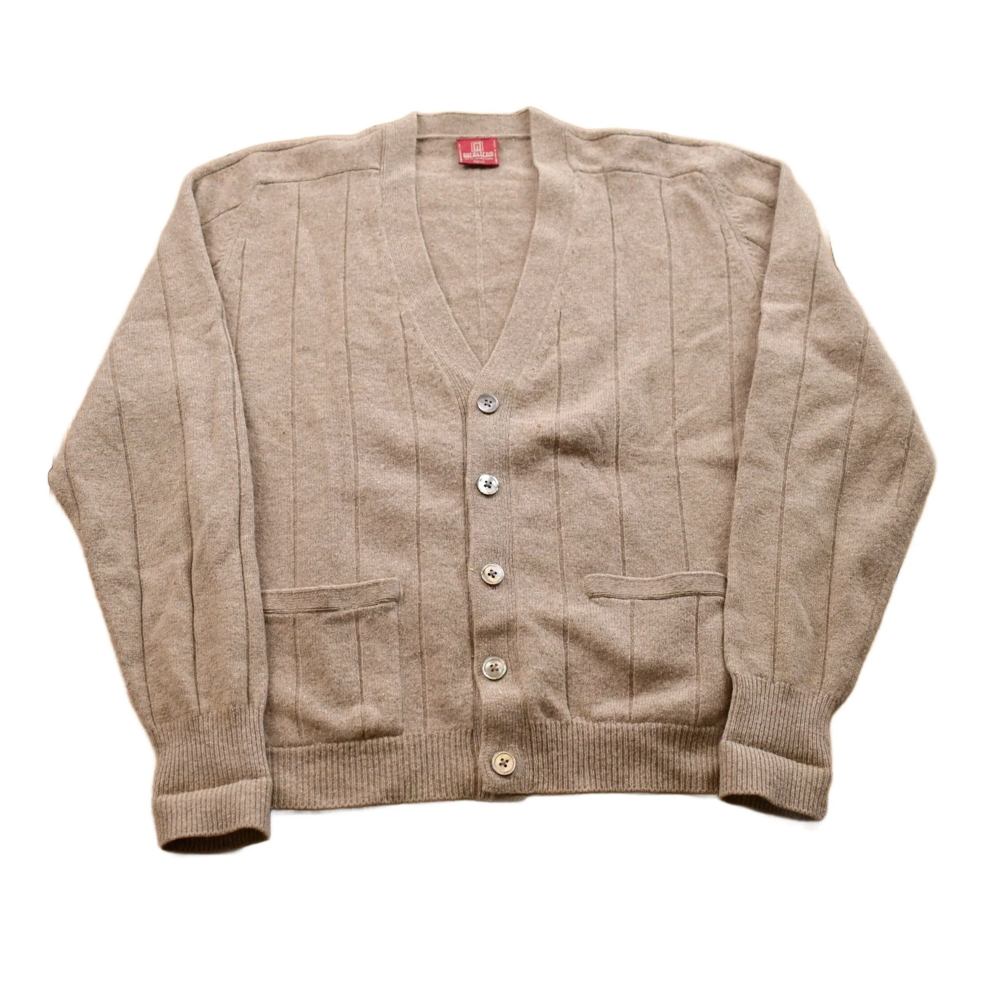 Vintage 1990s Nordstrom Knitted Lambswool Cardigan Sweater Men's S
