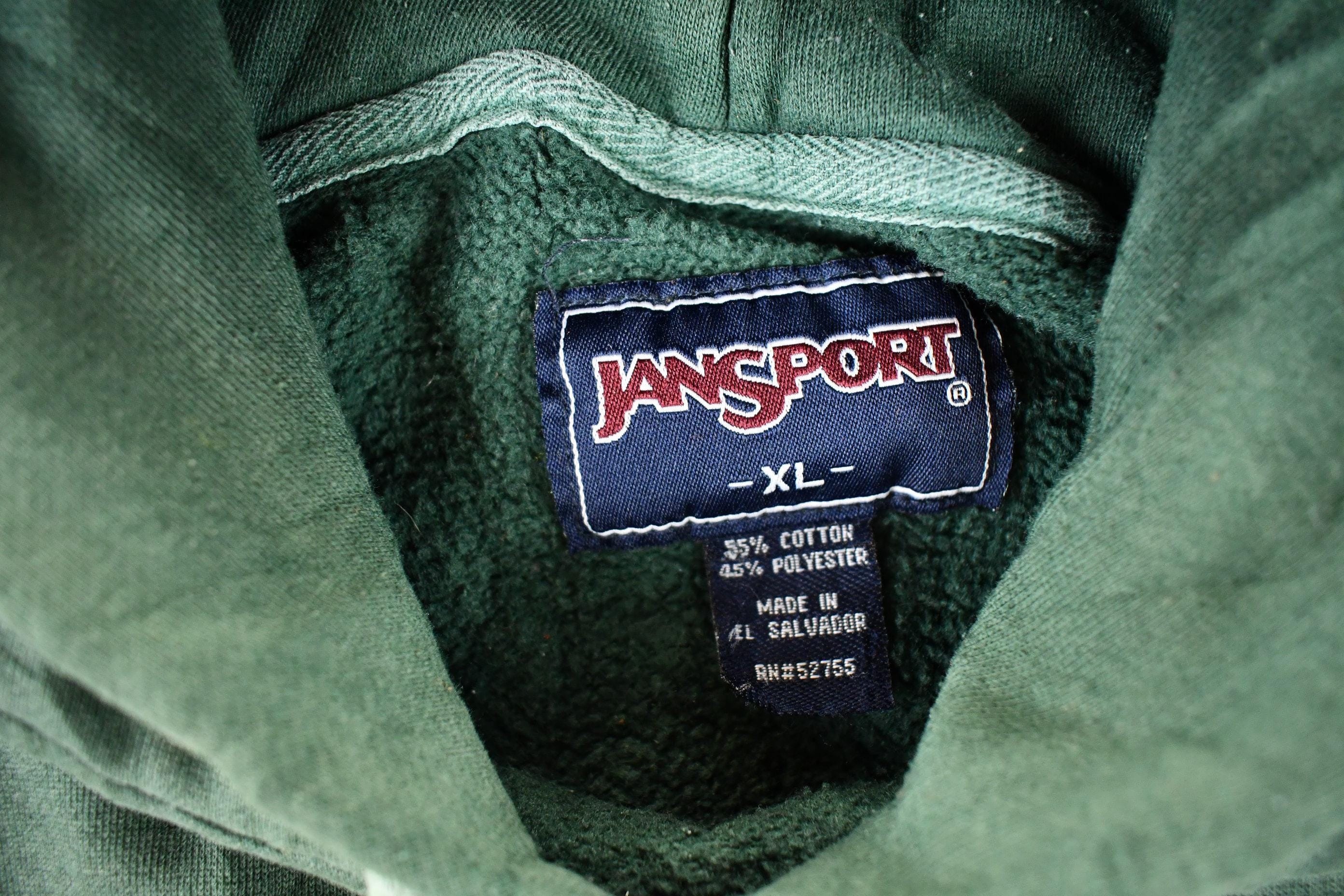 Vintage 1990s North Dakota State University Jansport Hoodie Sweatshirt Mens L - Image 4