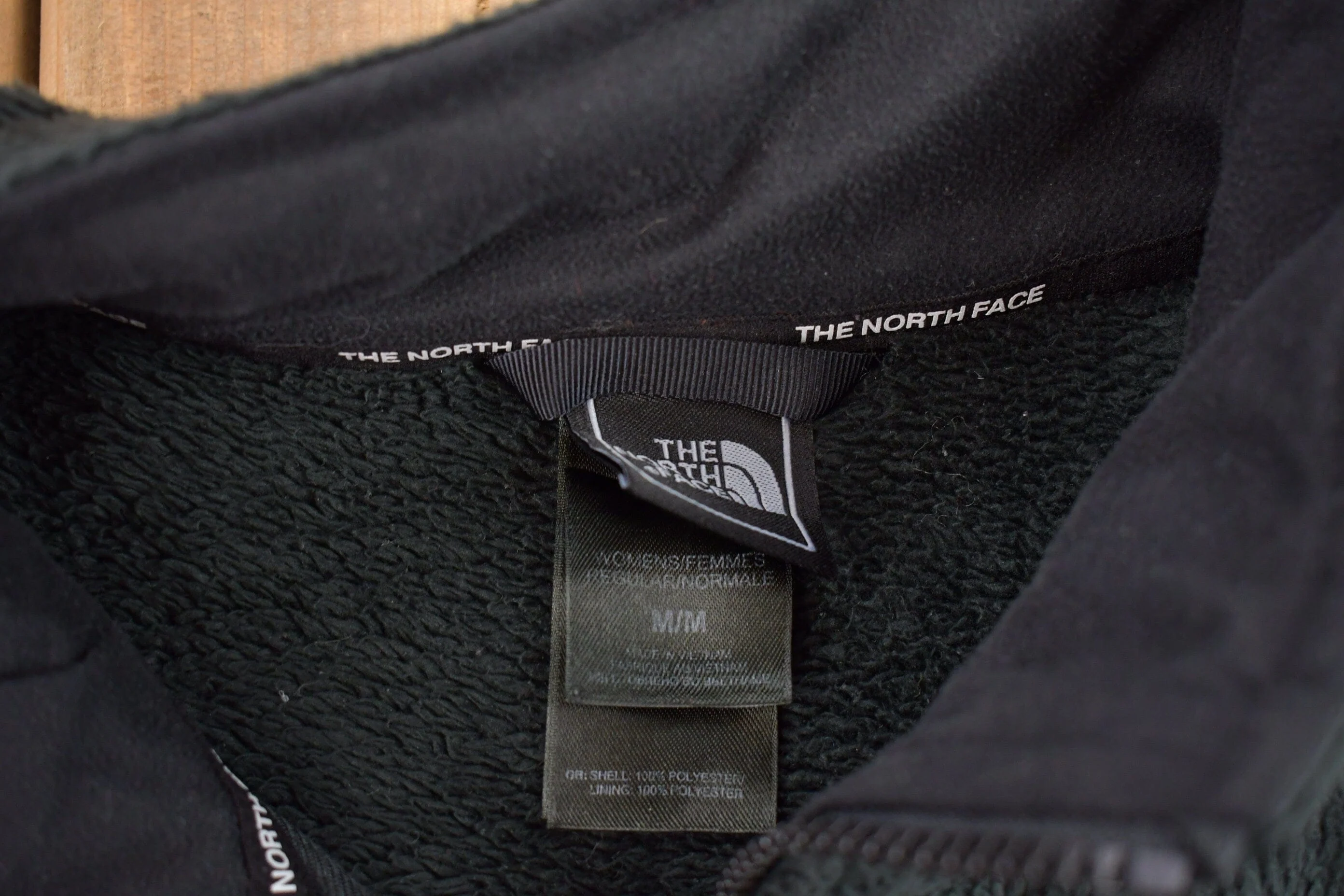Vintage 1990s North Face Fleece Zip Up Sweater Women's Medium - Image 3