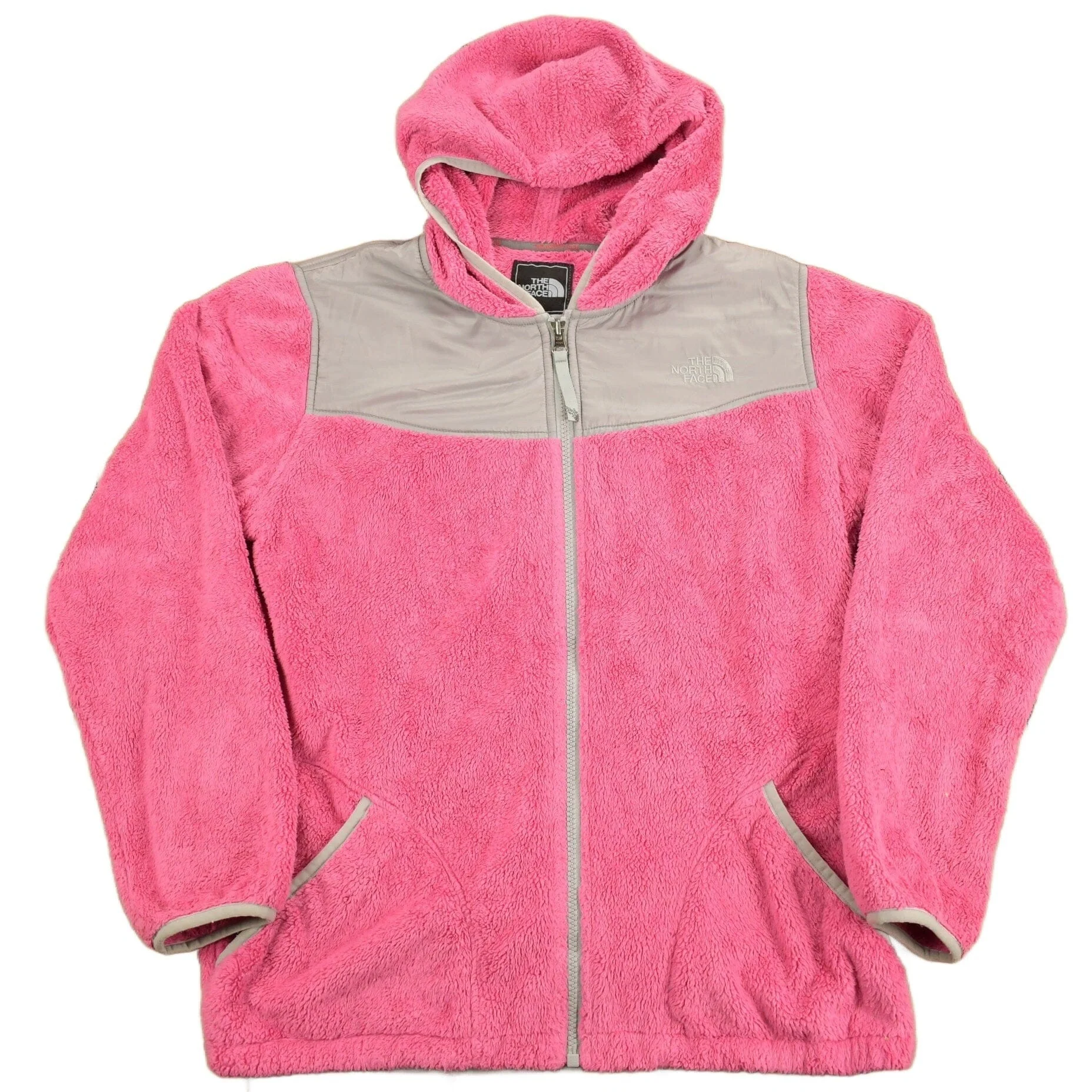 Vintage 1990s North Face Pink Zip Up Fleece Sweater Youth XL