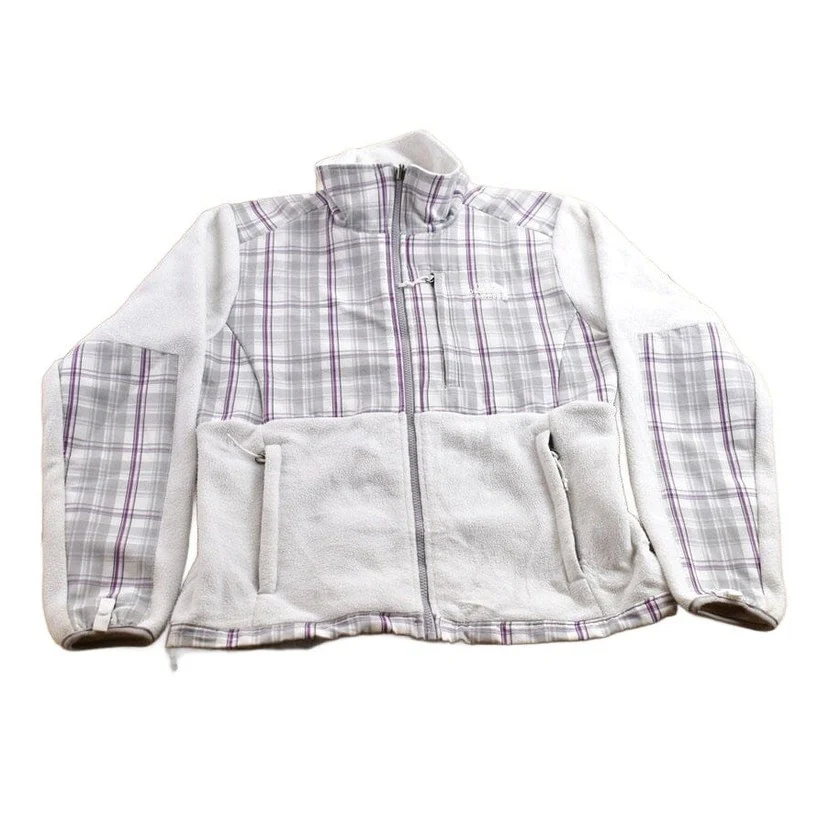 Vintage 1990s North Face Plaid Denali Fleece Sweater Women's S